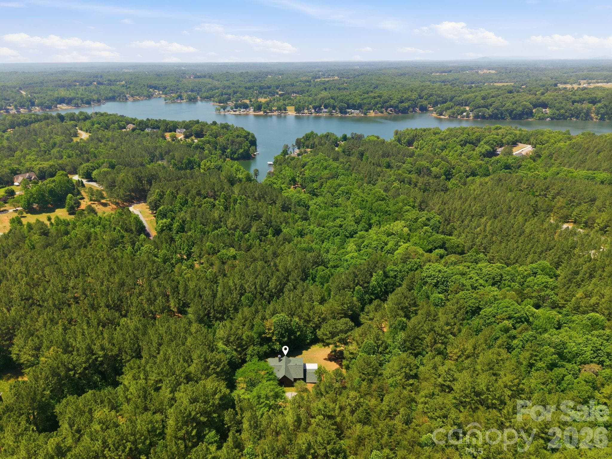 Aerial Showing Lake + Privacy - 152 Rivercliff Drive, Stony Point