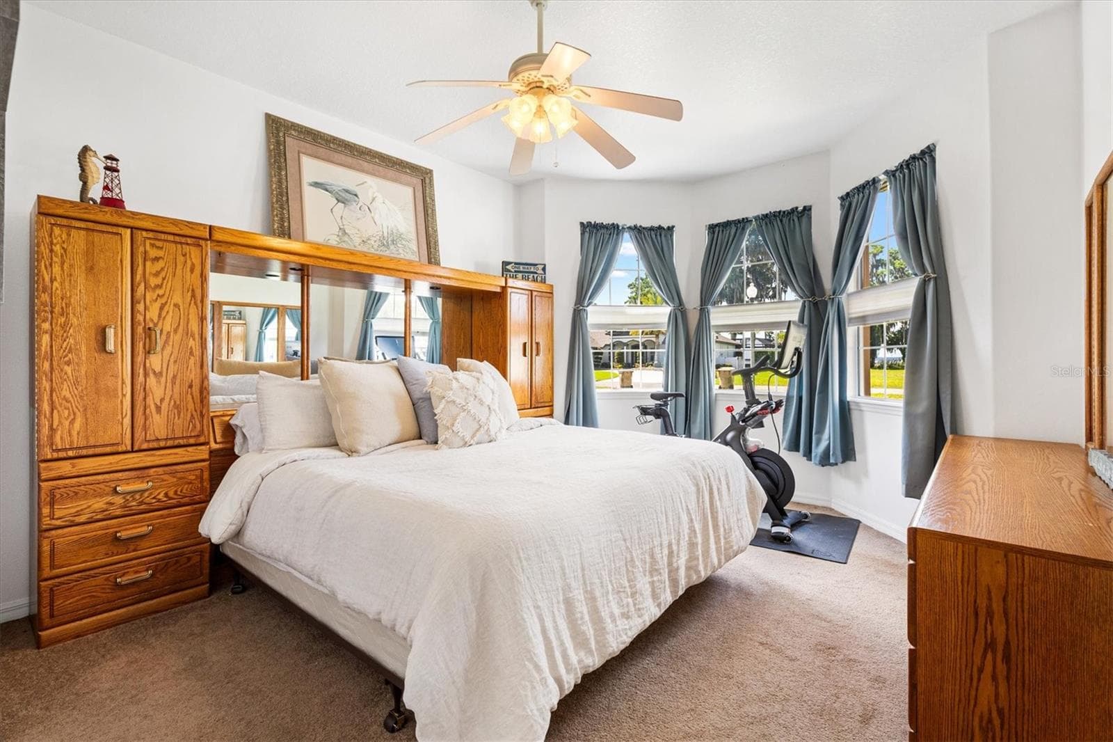 The bedroom is thoughtfully positioned toward the front of the home, offering privacy and a peaceful retreat. - 12107 EAGLE POINT CT, LEESBURG