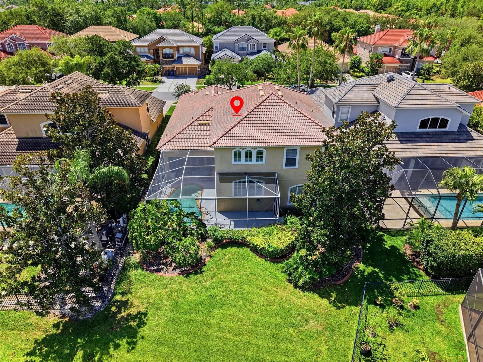 Aerial Front Exterior - 11637 BRISTOL CHASE DR, TAMPA