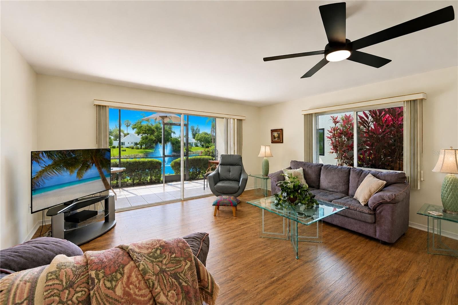 Beautiful water views from interior of condo - 4853 INDEPENDENCE DR, BRADENTON