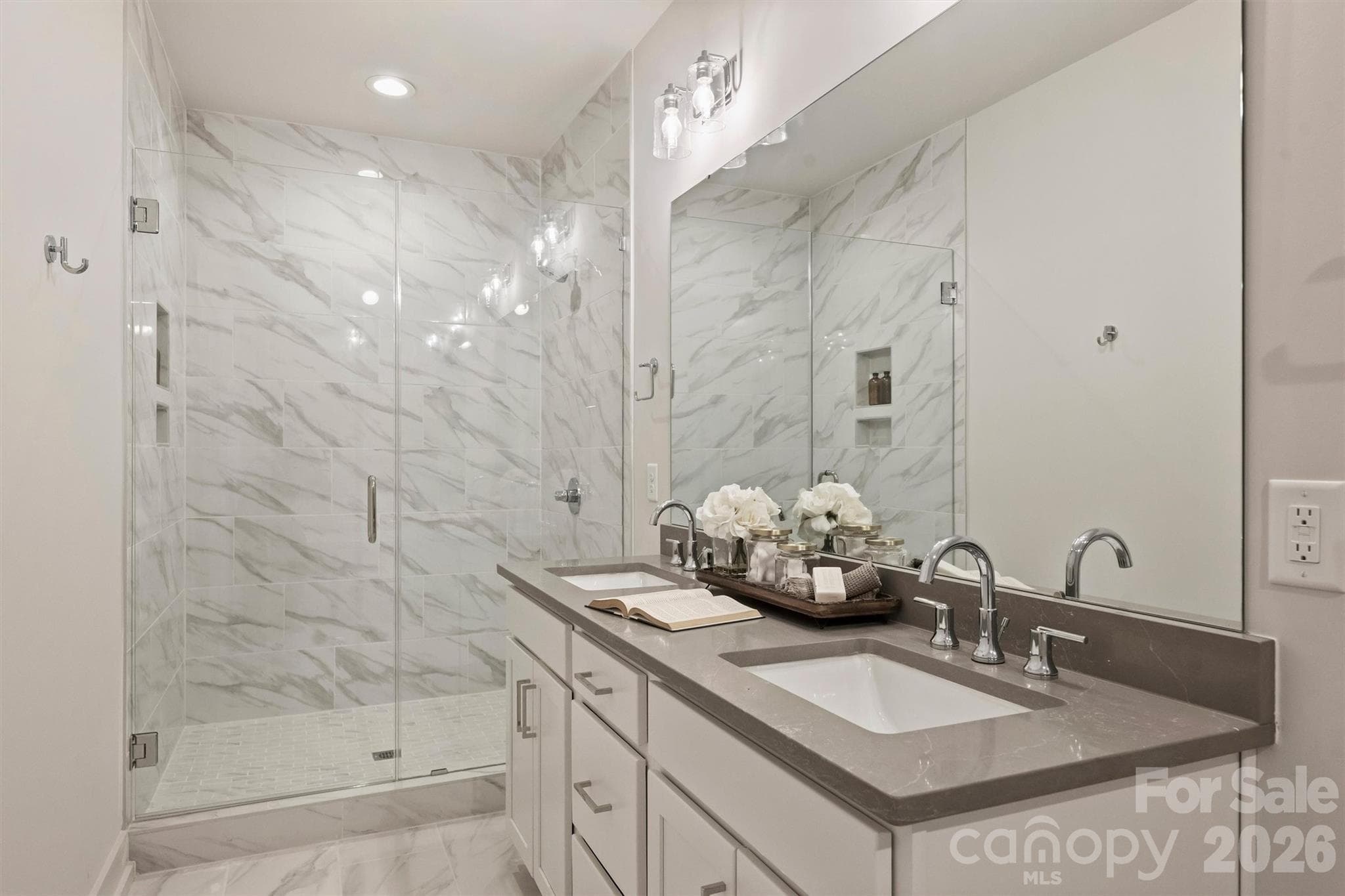 Primary Bathroom - 201 Coxe Avenue, Charlotte