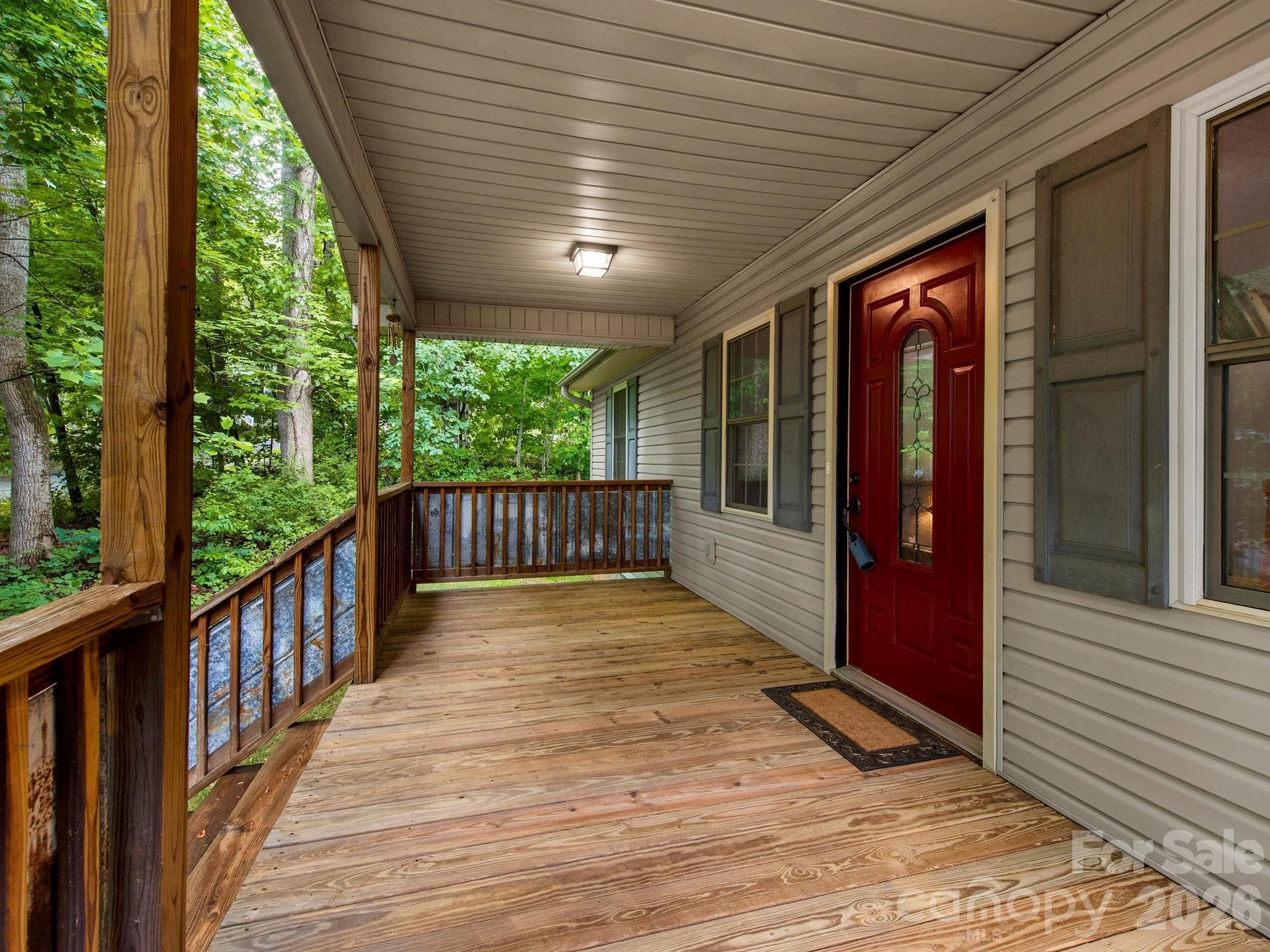 Front covered porch - 37 Leatherwood Drive, Candler