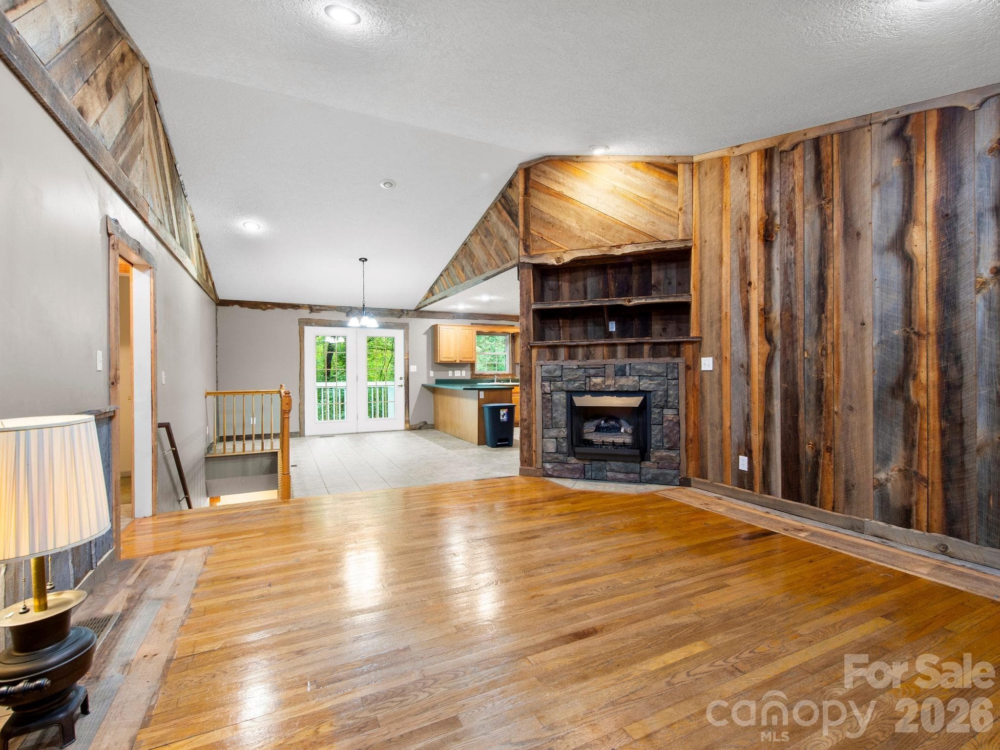Amazing, custom living room with fireplace - 37 Leatherwood Drive, Candler