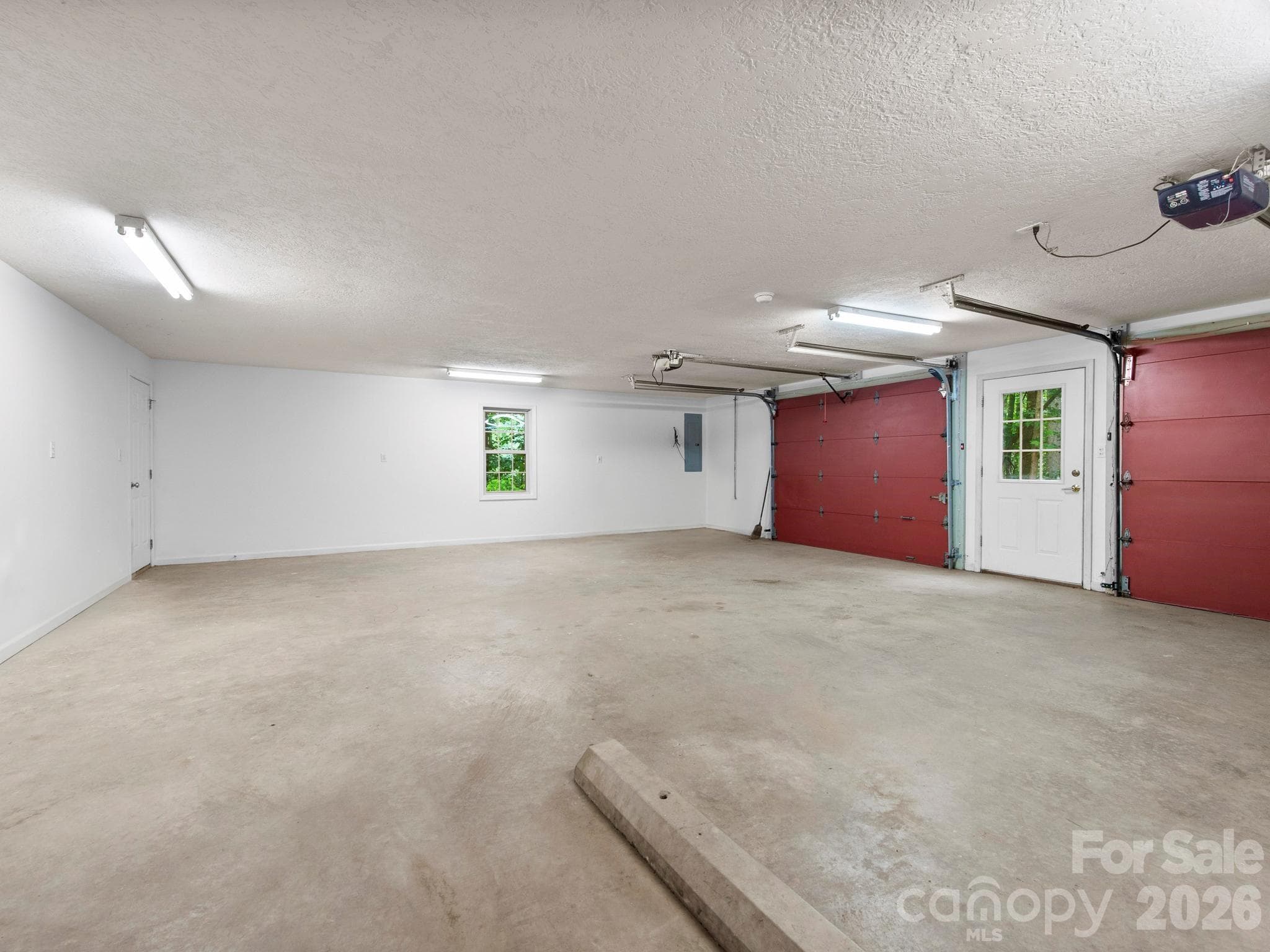 Large 2 car garage with room for storage and work bench. - 37 Leatherwood Drive, Candler