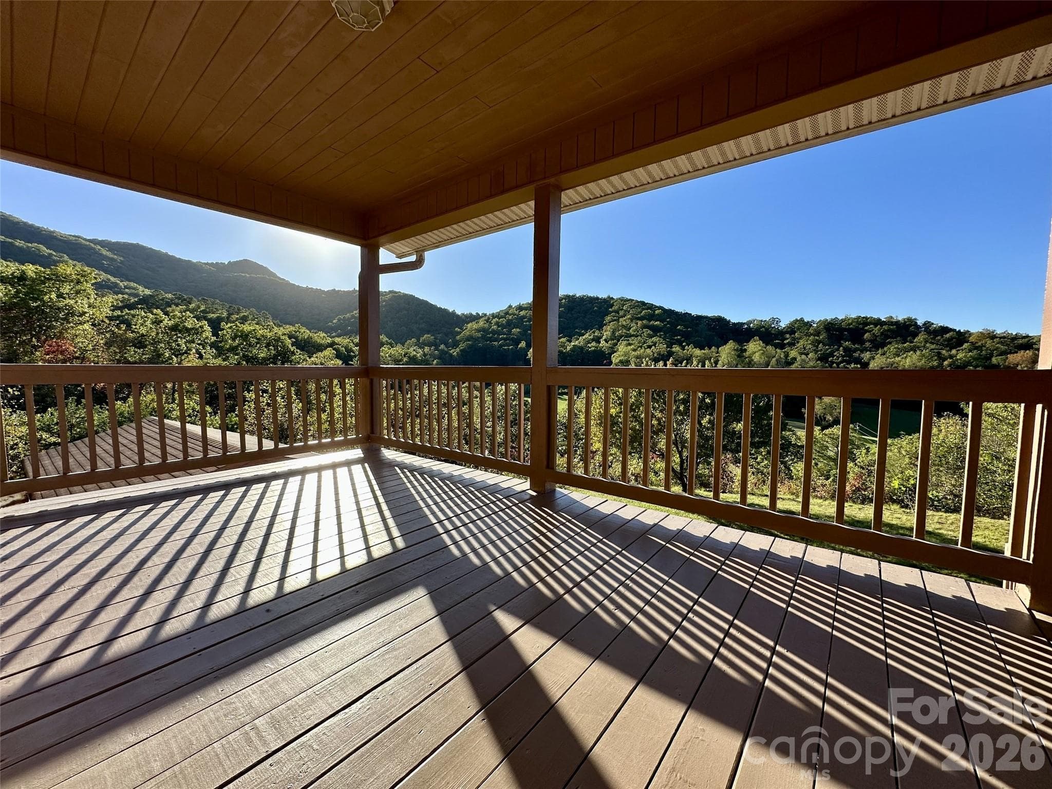 wonderful covered main level deck - 1120 Jacobs Branch Road, Franklin