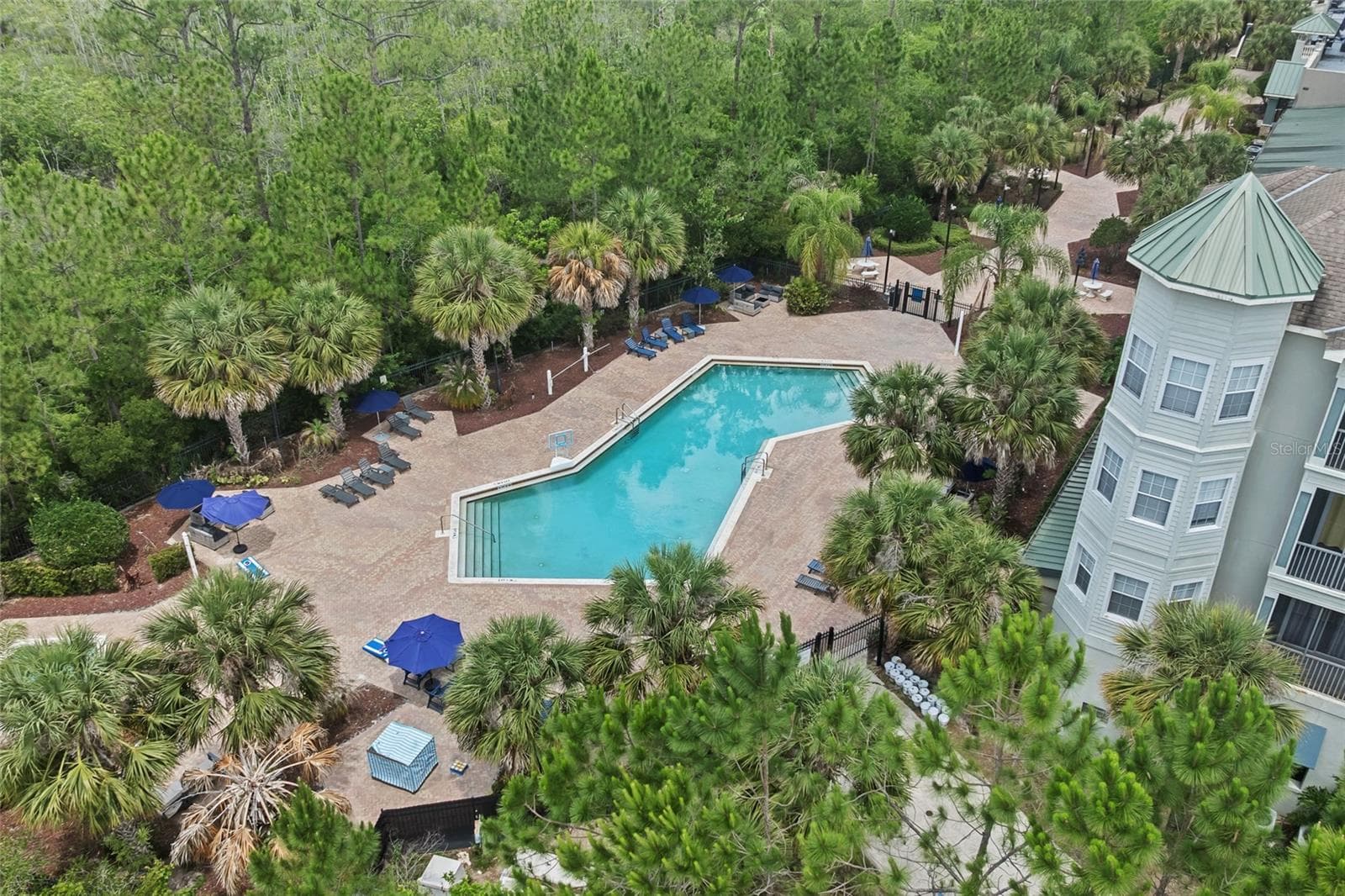 Large private resort pool amenity accessible from first floor. - 14200 AVALON RD #409, WINTER GARDEN