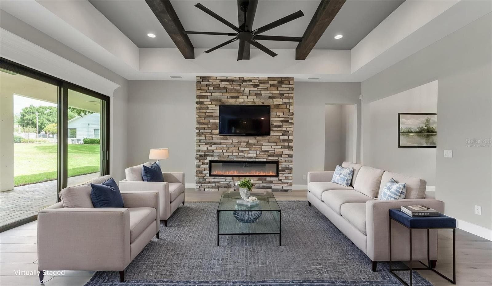 *virtually staged / Living room - 6827 LAKELAND HIGHLANDS RD, LAKELAND