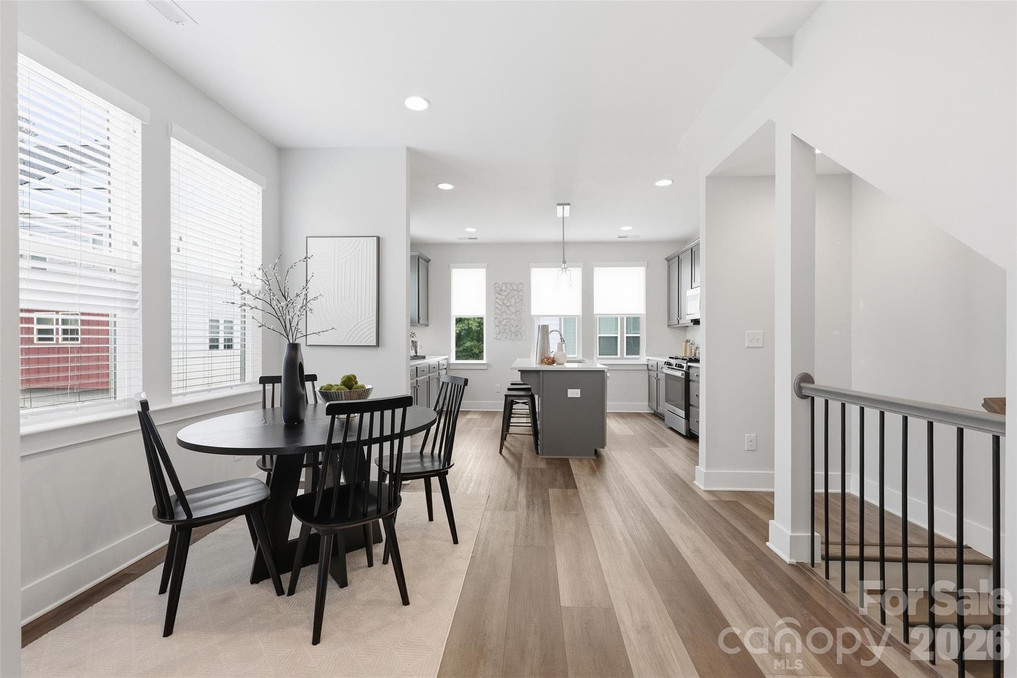 Host visitors for meals in your open dining room. - 2148 Electric Lane, Charlotte