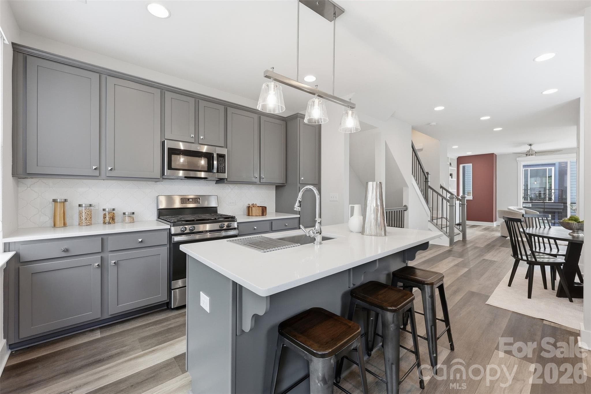 Prep food while still being part of the action when hosting. - 2148 Electric Lane, Charlotte