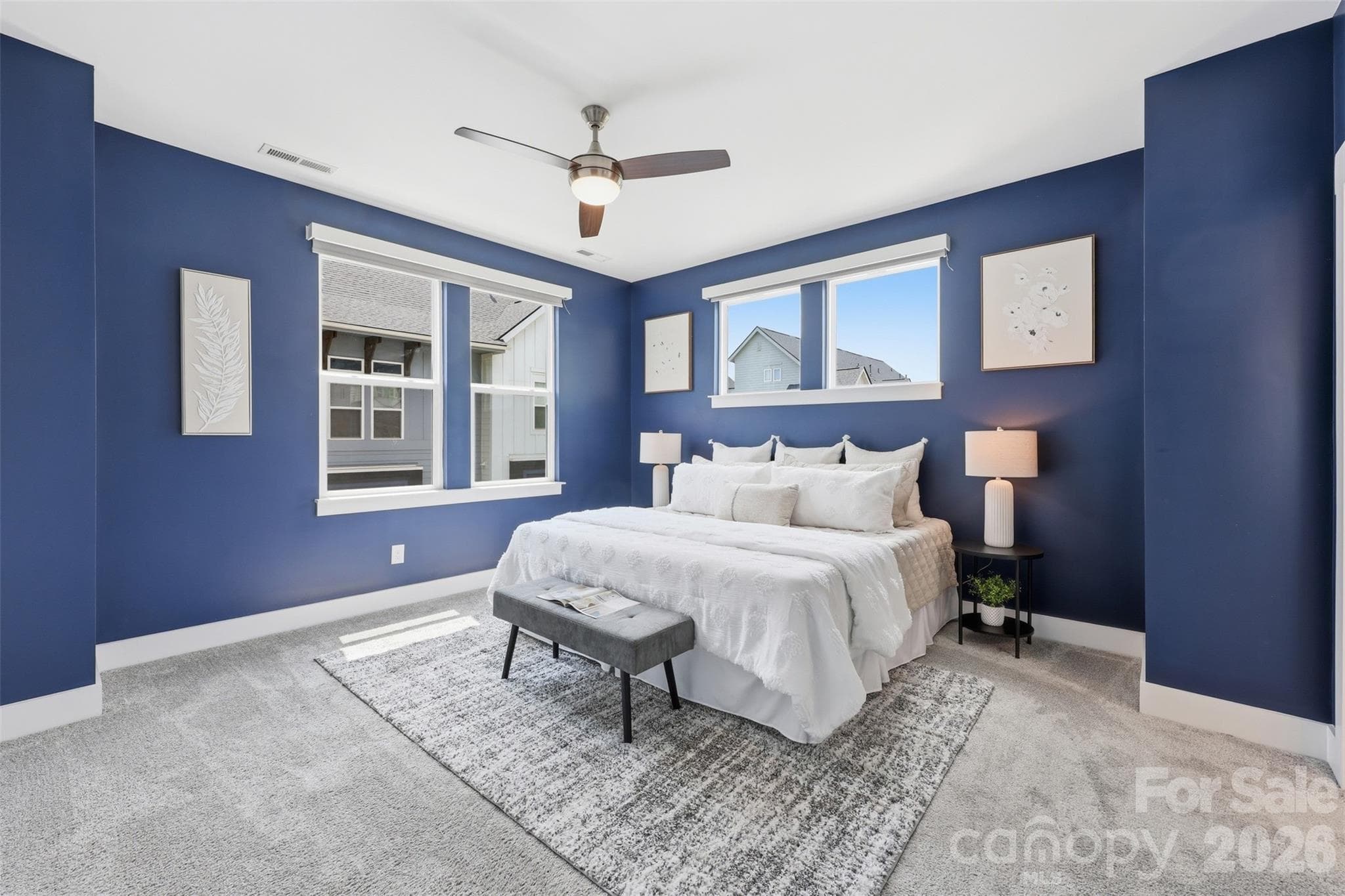 Spacious primary suite with plenty of light! - 2148 Electric Lane, Charlotte