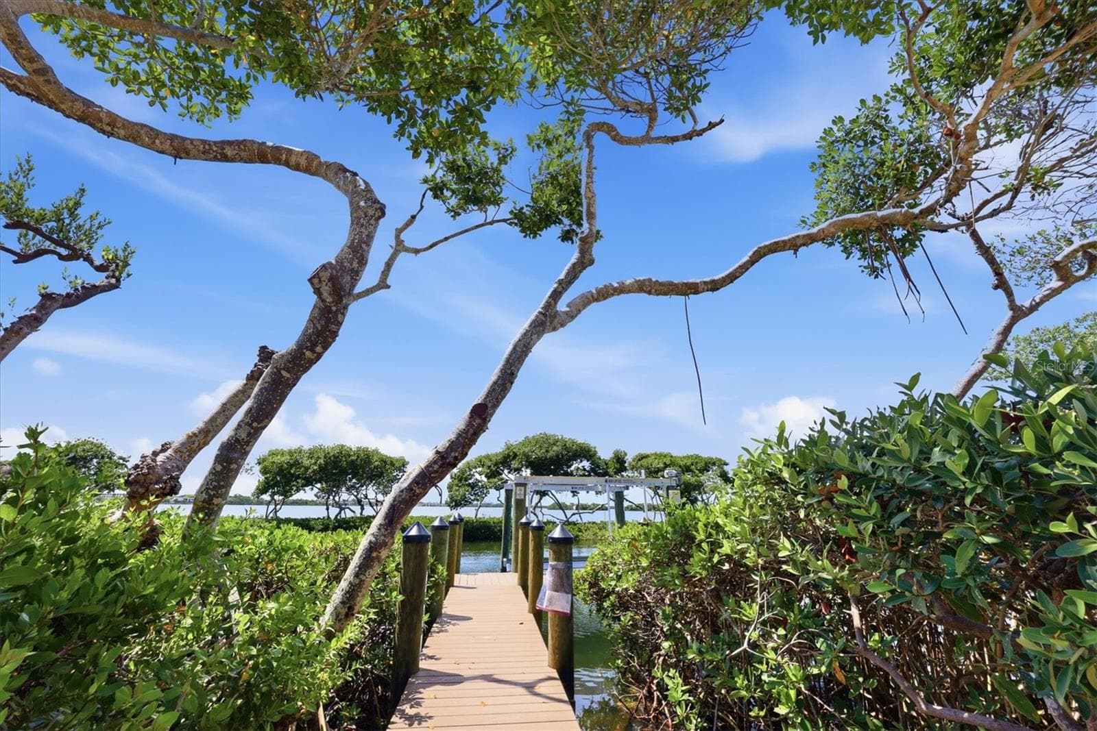 View and Walkway to Your New 10,000 lb. boatlift - 3606 FAIR OAKS PL, LONGBOAT KEY