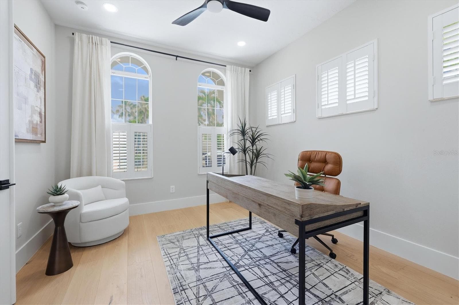 Bedroom 5 / Study has Closet and Double Entry Doors - 3606 FAIR OAKS PL, LONGBOAT KEY