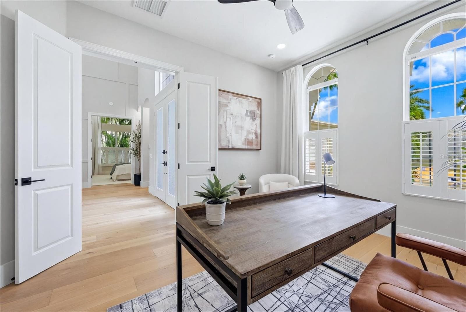 Bedroom 5 / Study has Double Door and Full Closet - 3606 FAIR OAKS PL, LONGBOAT KEY