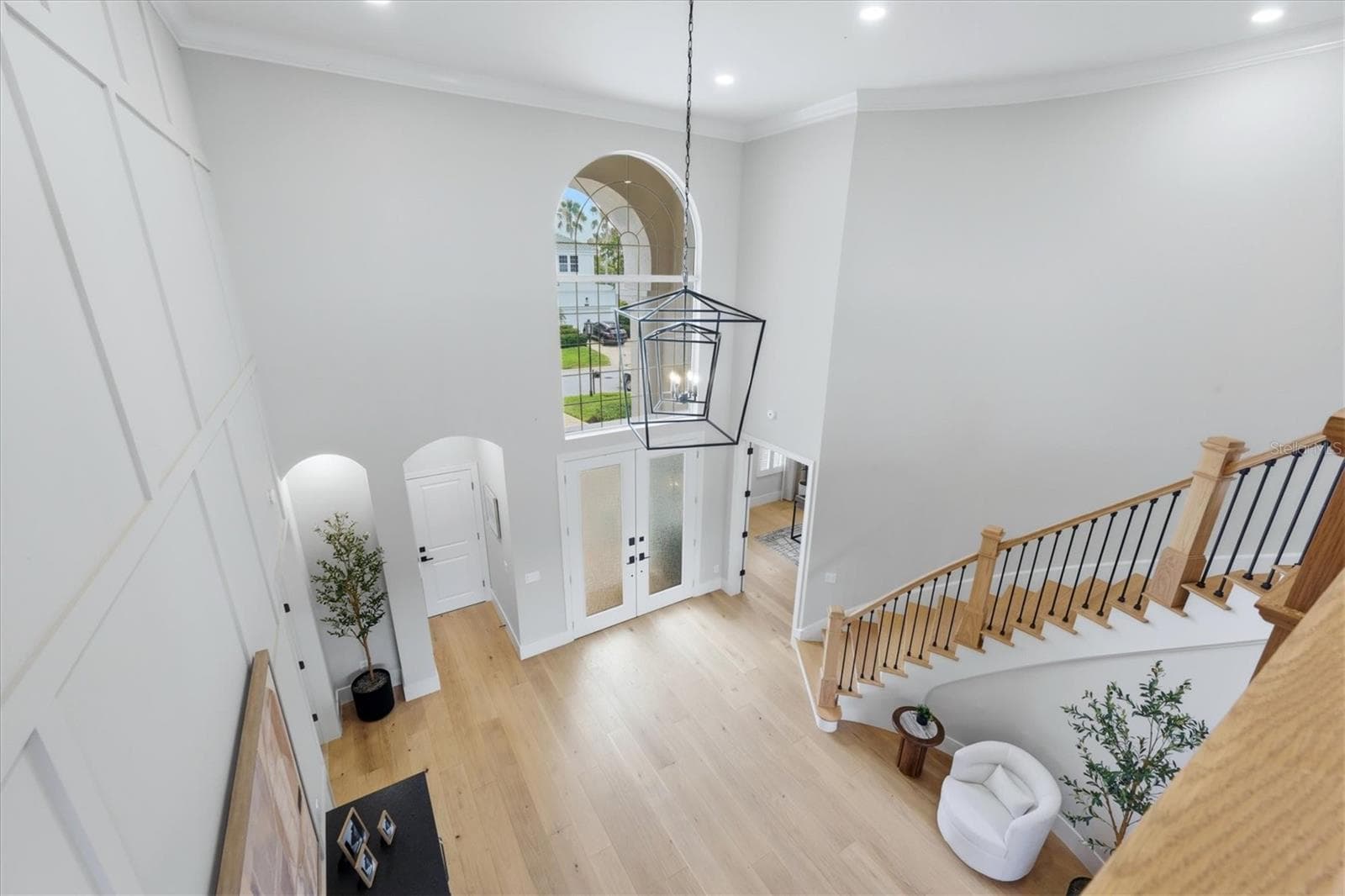 View of Foyer and Staircase from Second Floor - 3606 FAIR OAKS PL, LONGBOAT KEY