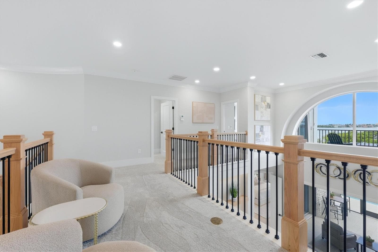 Second Floor Sitting Area with Bay Views - 3606 FAIR OAKS PL, LONGBOAT KEY