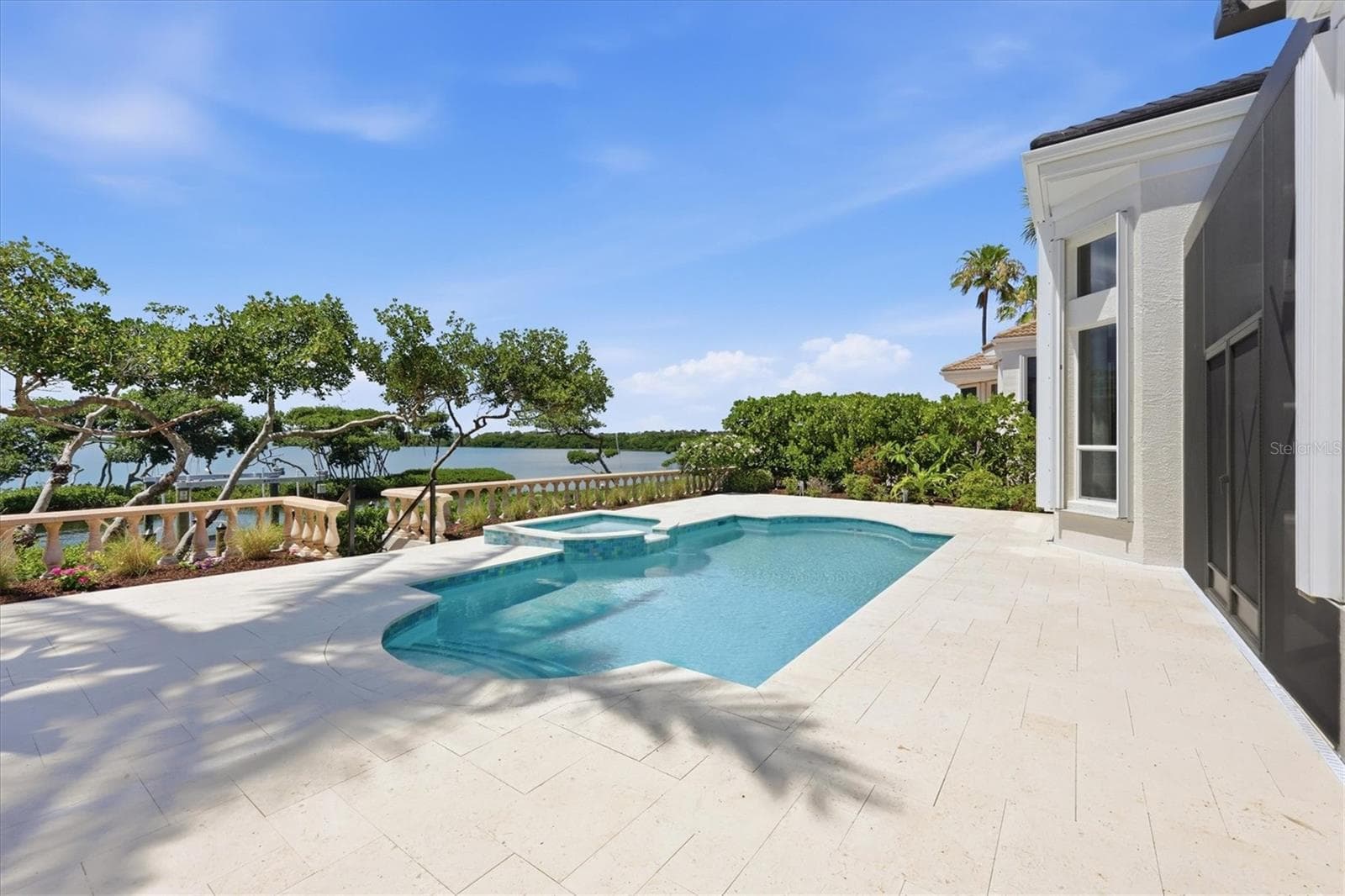 Pool with Water Views - 3606 FAIR OAKS PL, LONGBOAT KEY