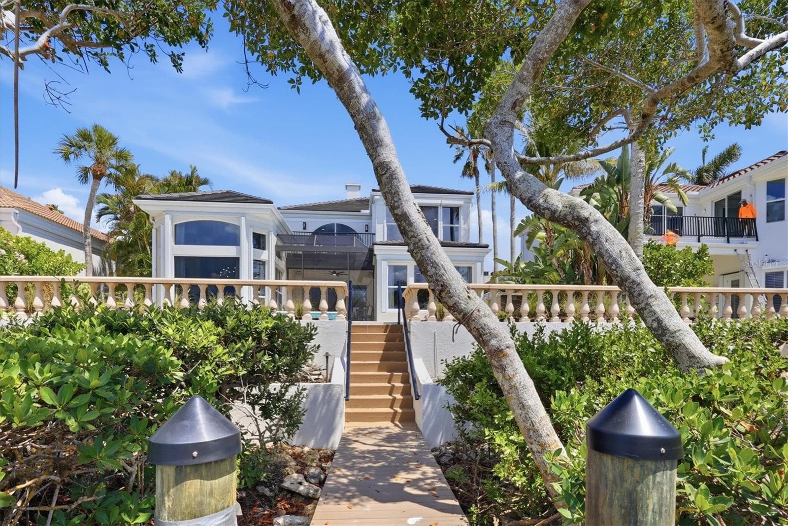 View of the Home from the Dock - 3606 FAIR OAKS PL, LONGBOAT KEY