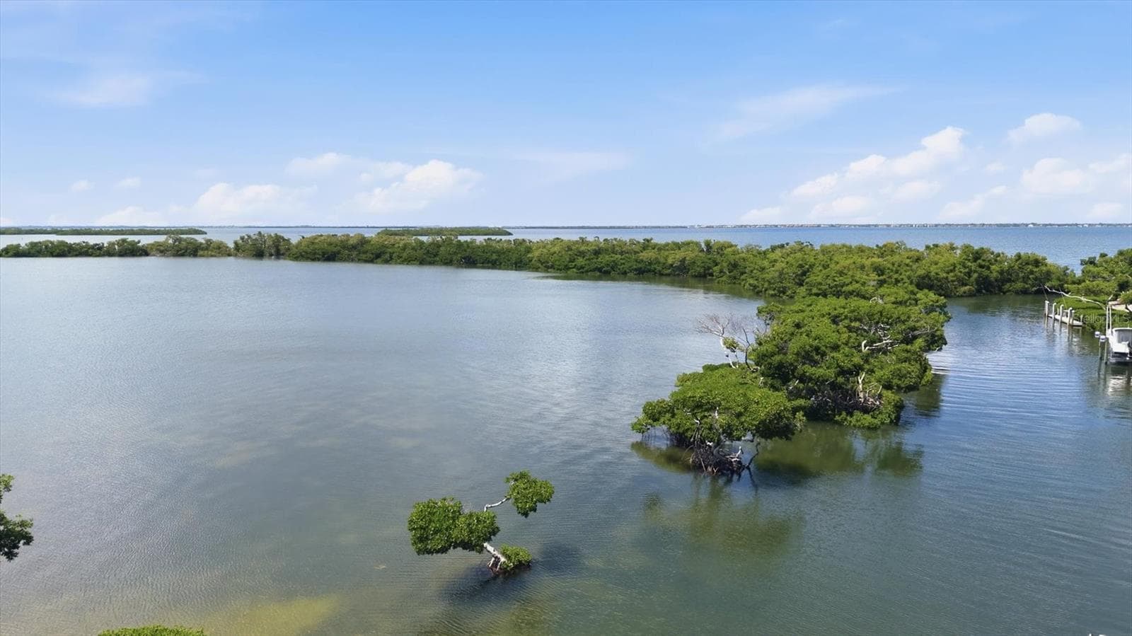 Aerial Water View - 3606 FAIR OAKS PL, LONGBOAT KEY