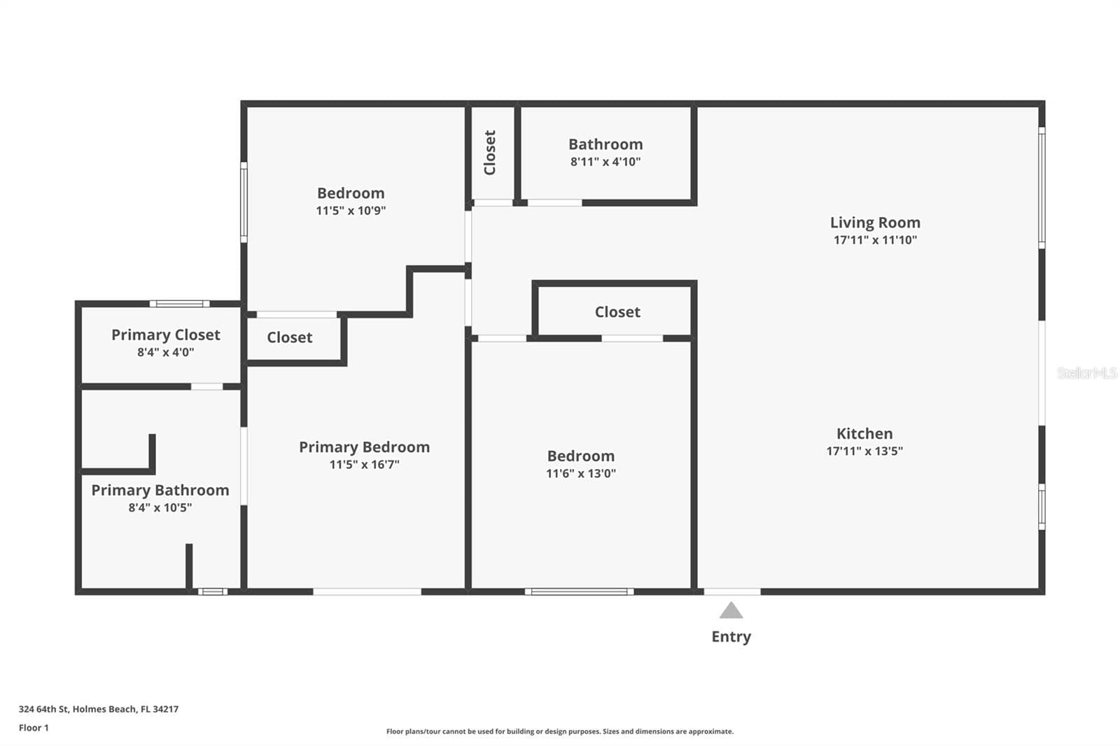 Floor plan - 324 64TH ST, HOLMES BEACH