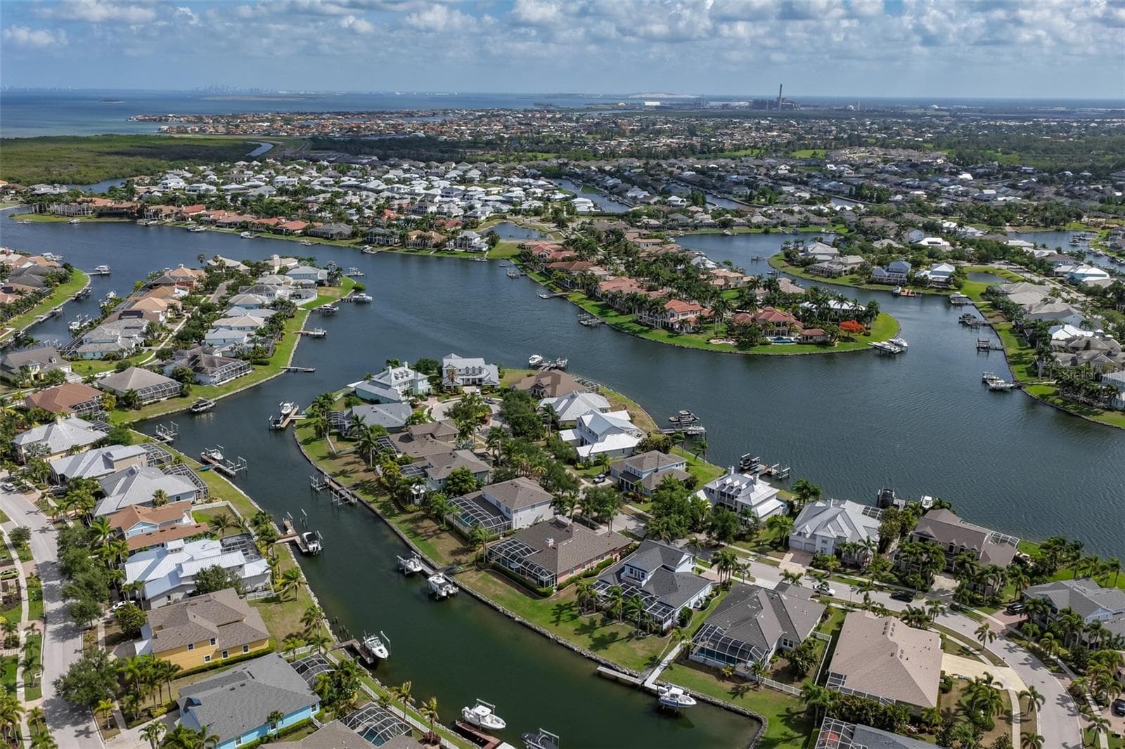 aerial view - 5318 LOON NEST CT, APOLLO BEACH