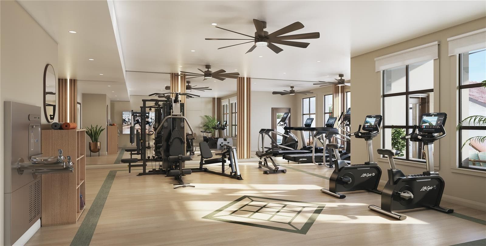 The fitness area is spacious yet feels like your own personal gym - 749 BURLINGTON AVE #600, ST PETERSBURG