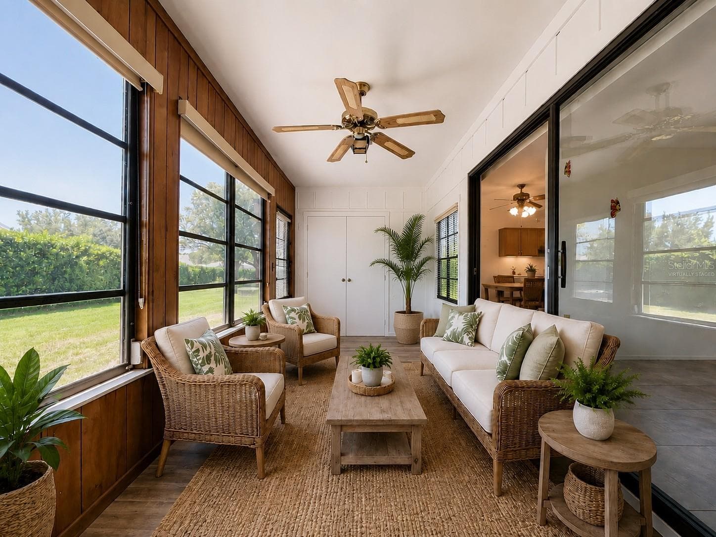 Virtually Staged Back Patio - 9319 TROWBRIDGE CT, NEW PORT RICHEY