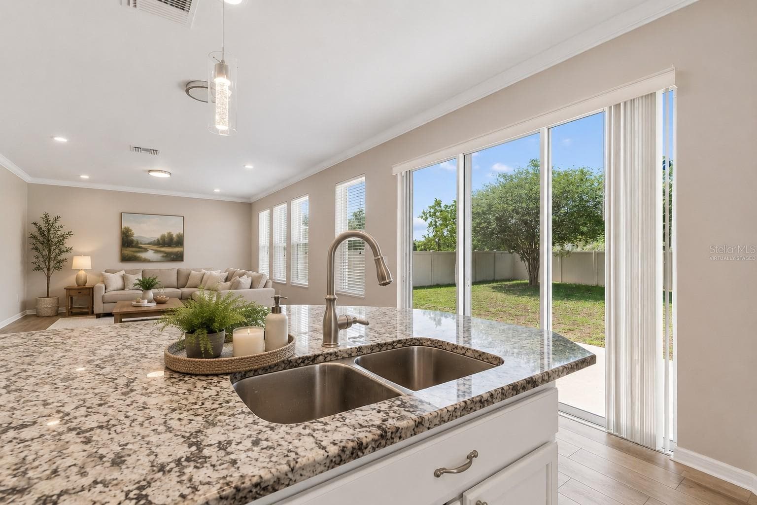 Kitchen/Living RoomVirtually Staged - 1192 MULTIFLORA LOOP, LUTZ
