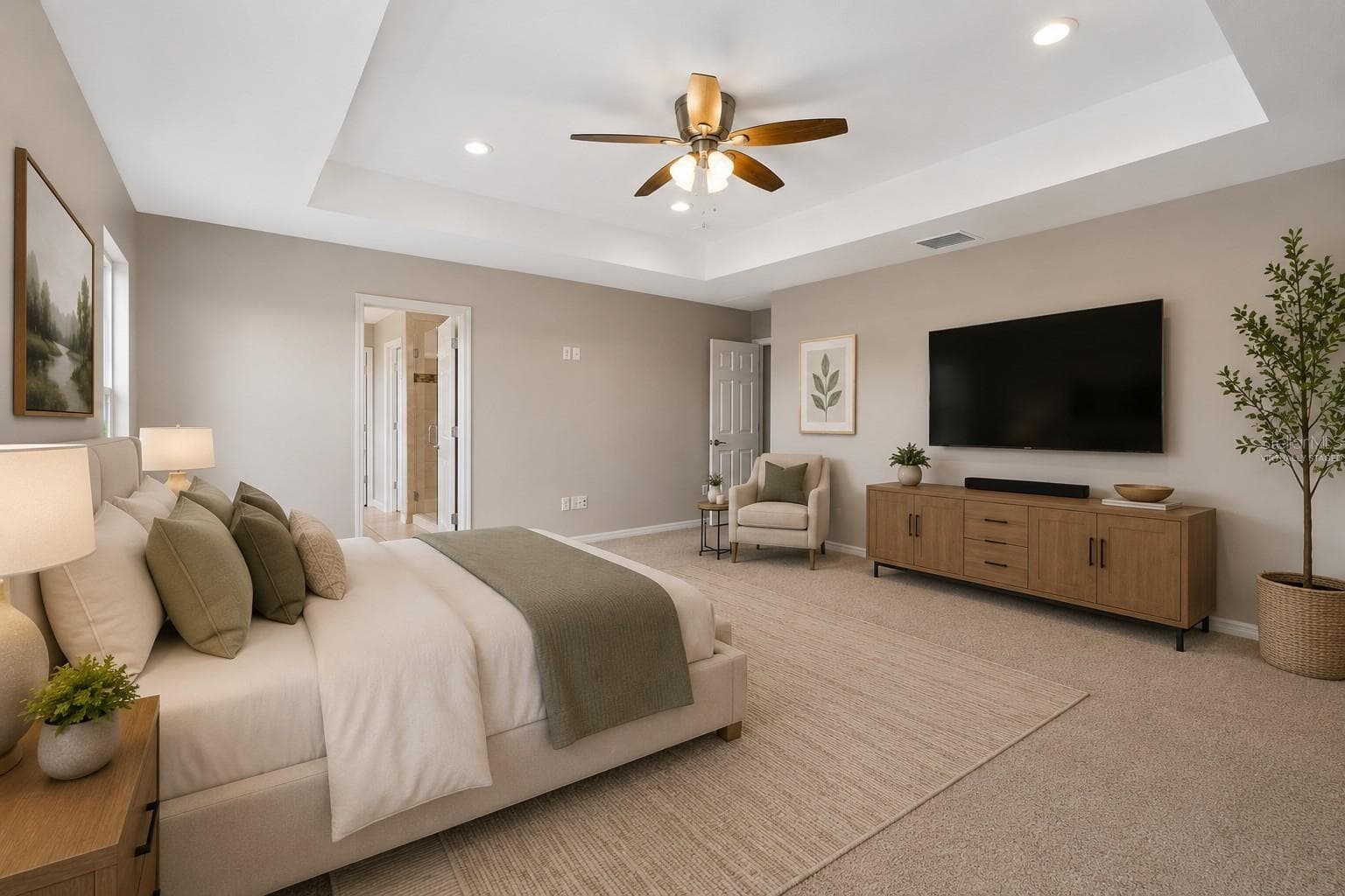 Primary BedroomVirtually Staged - 1192 MULTIFLORA LOOP, LUTZ