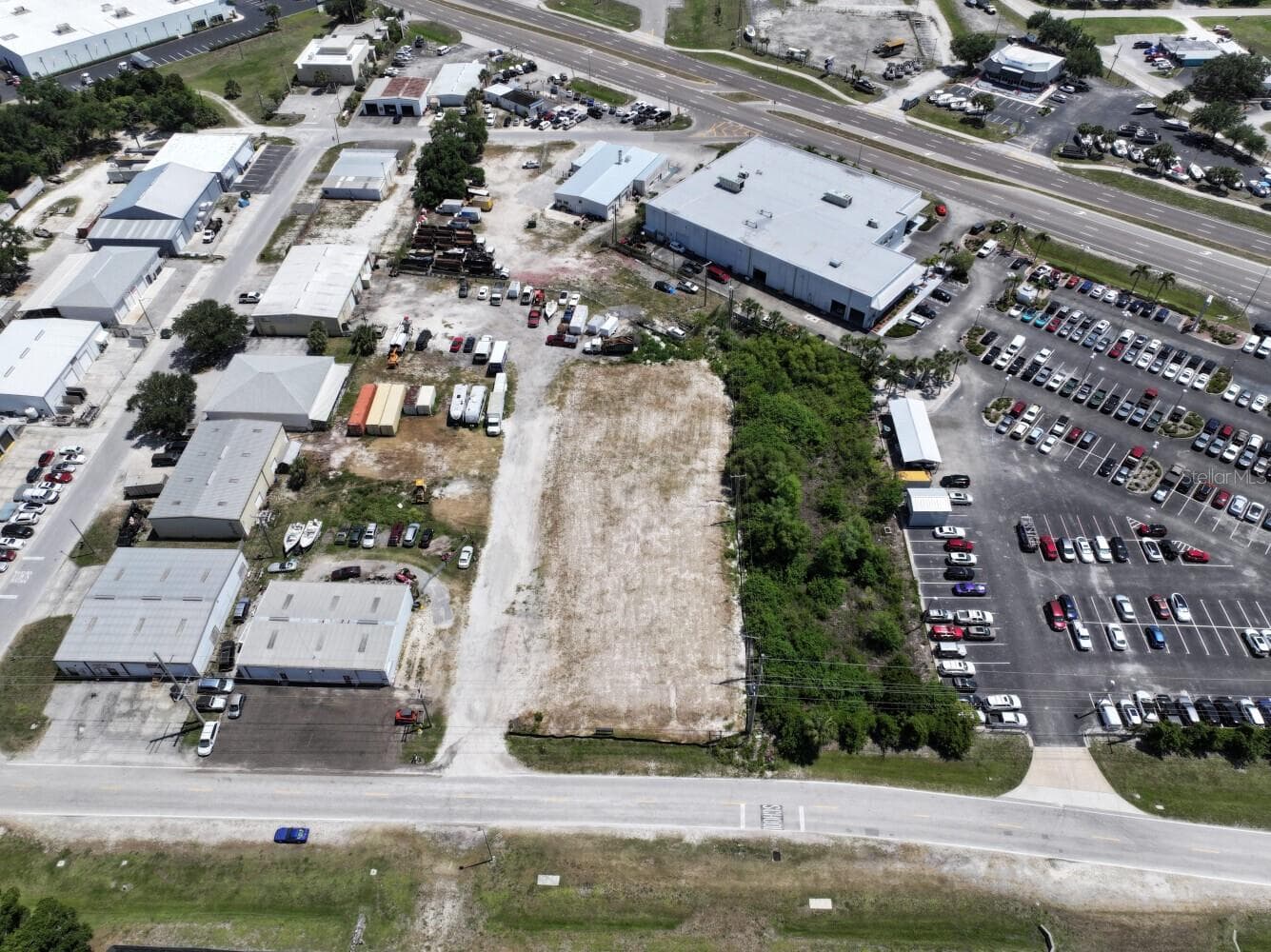 Aerial Looking South - 22417 HANCOCK AVE, PUNTA GORDA