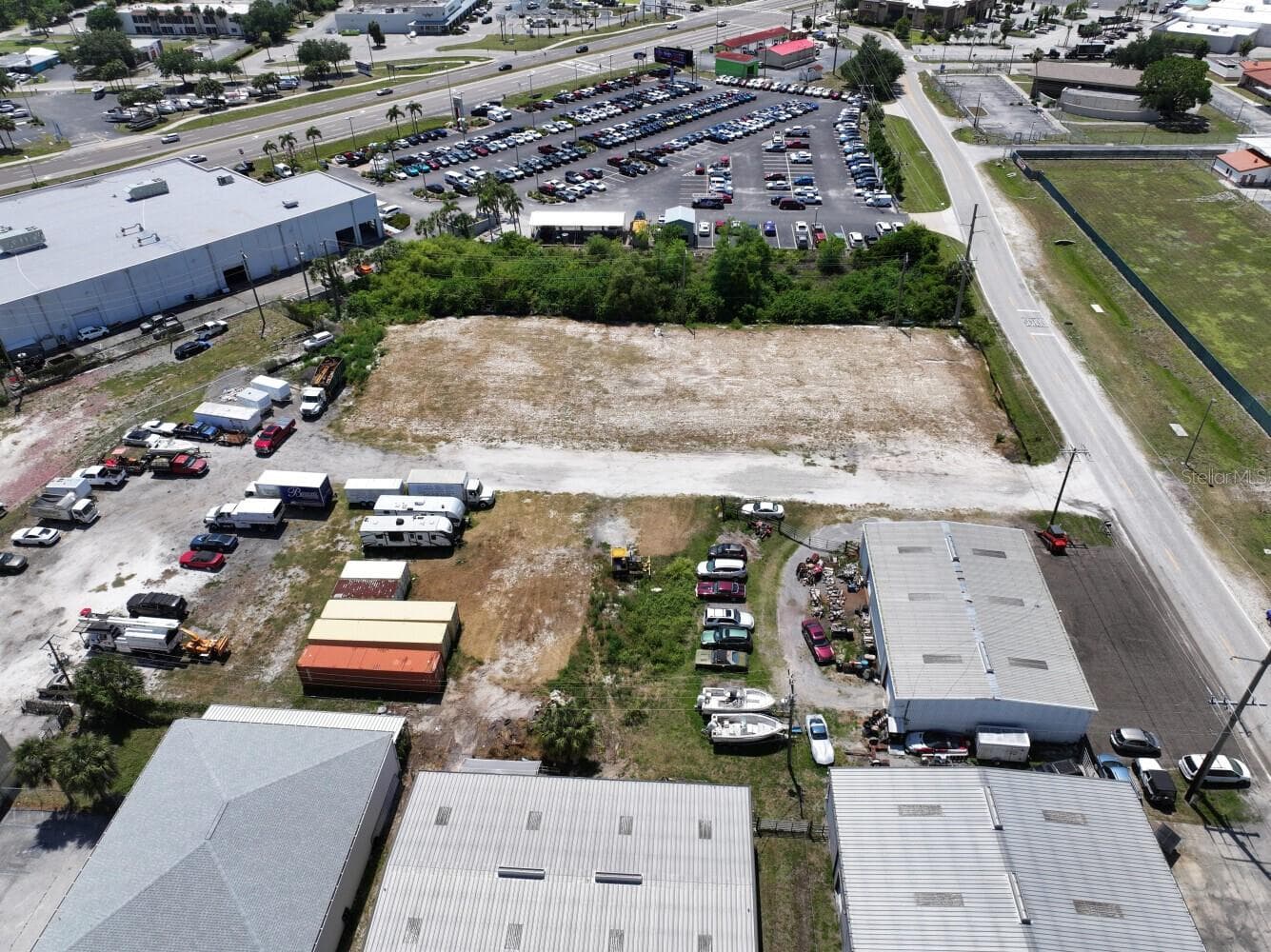 Aerial Looking West - 22417 HANCOCK AVE, PUNTA GORDA
