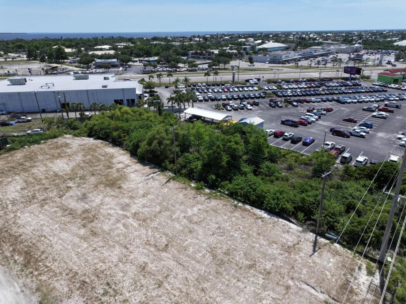 Aerial Looking Southwest - 22417 HANCOCK AVE, PUNTA GORDA