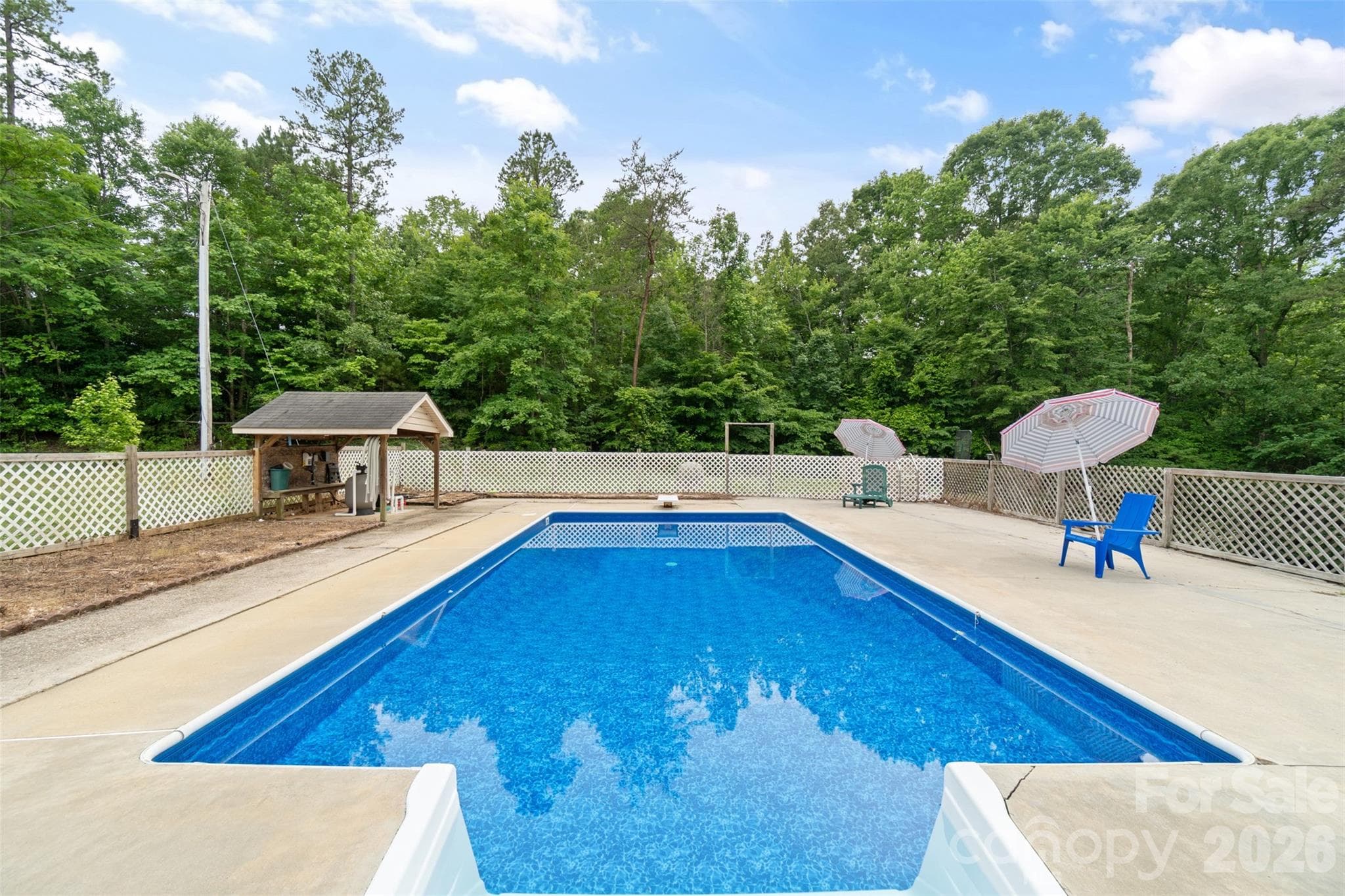 Pool and pool area - 229 Oakridge Road, Stanley