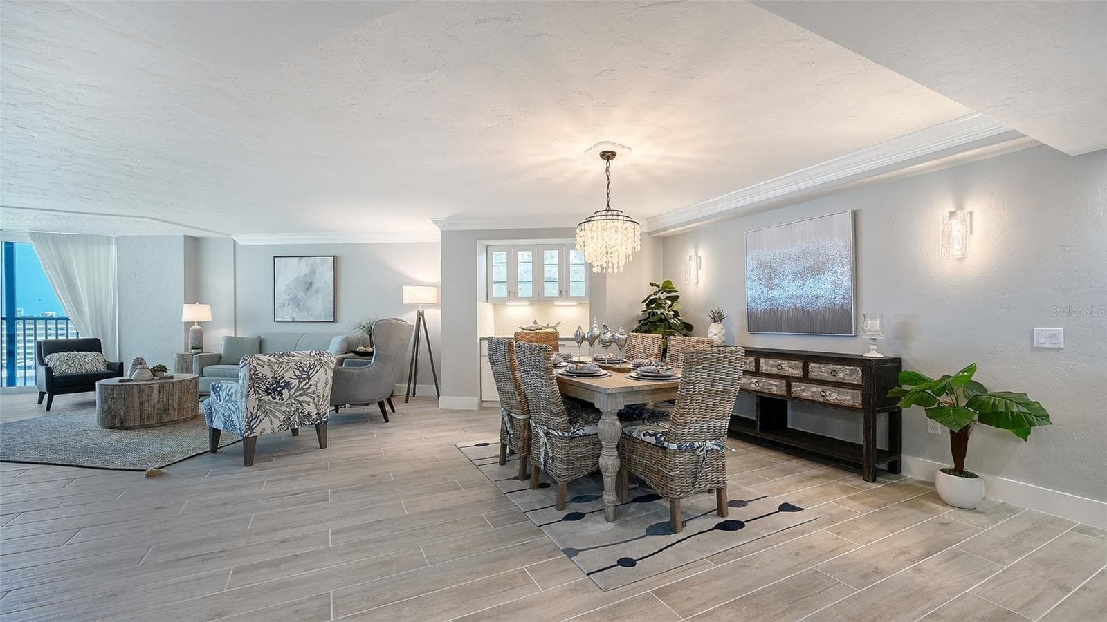 Living Dining Combination - 5880 MIDNIGHT PASS RD #907, SARASOTA