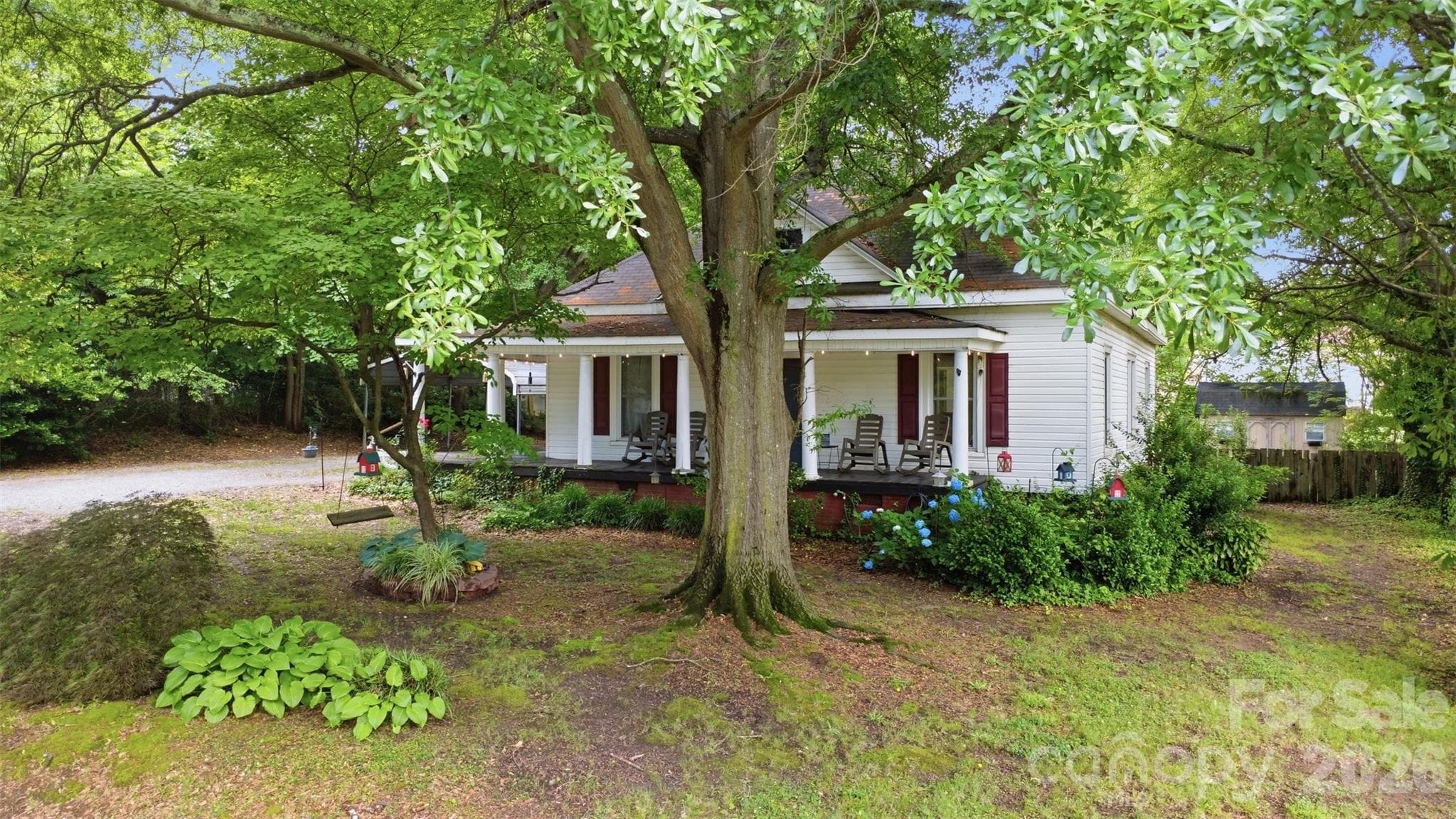 Front Yard View and Tree w/ Swing - Gastonia