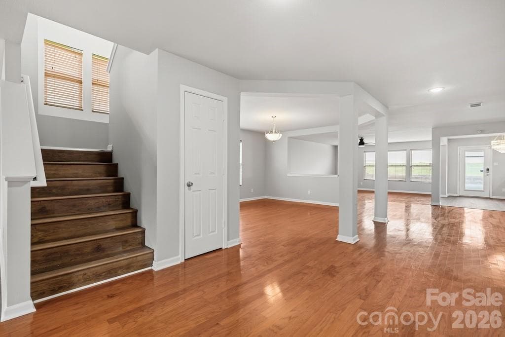 front stairs and dining room - 3272 Table Rock Drive, Gastonia