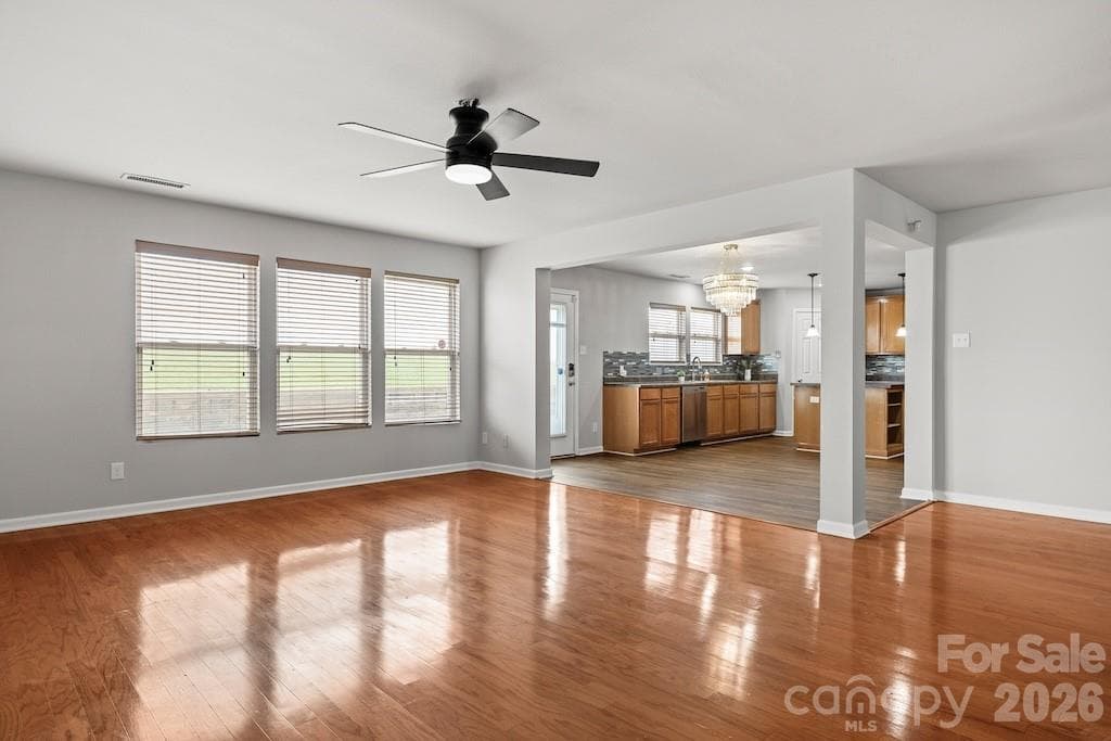 family room and kitchen - 3272 Table Rock Drive, Gastonia