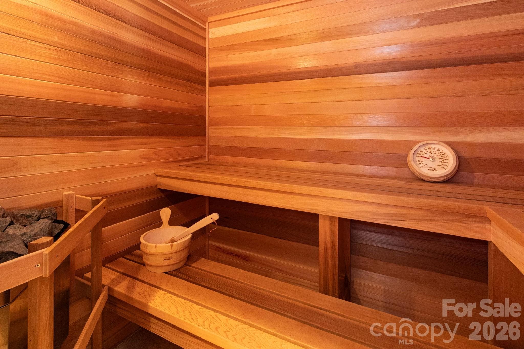 Guest House. Spa-inspired sauna offers the perfect place to relax and recharge after a day of hiking, exploring, or entertaining guests. - 29 Gardner Drive, Asheville