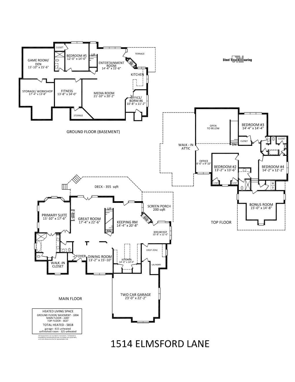 Floorplan - 1514 Elmsford Lane, Matthews