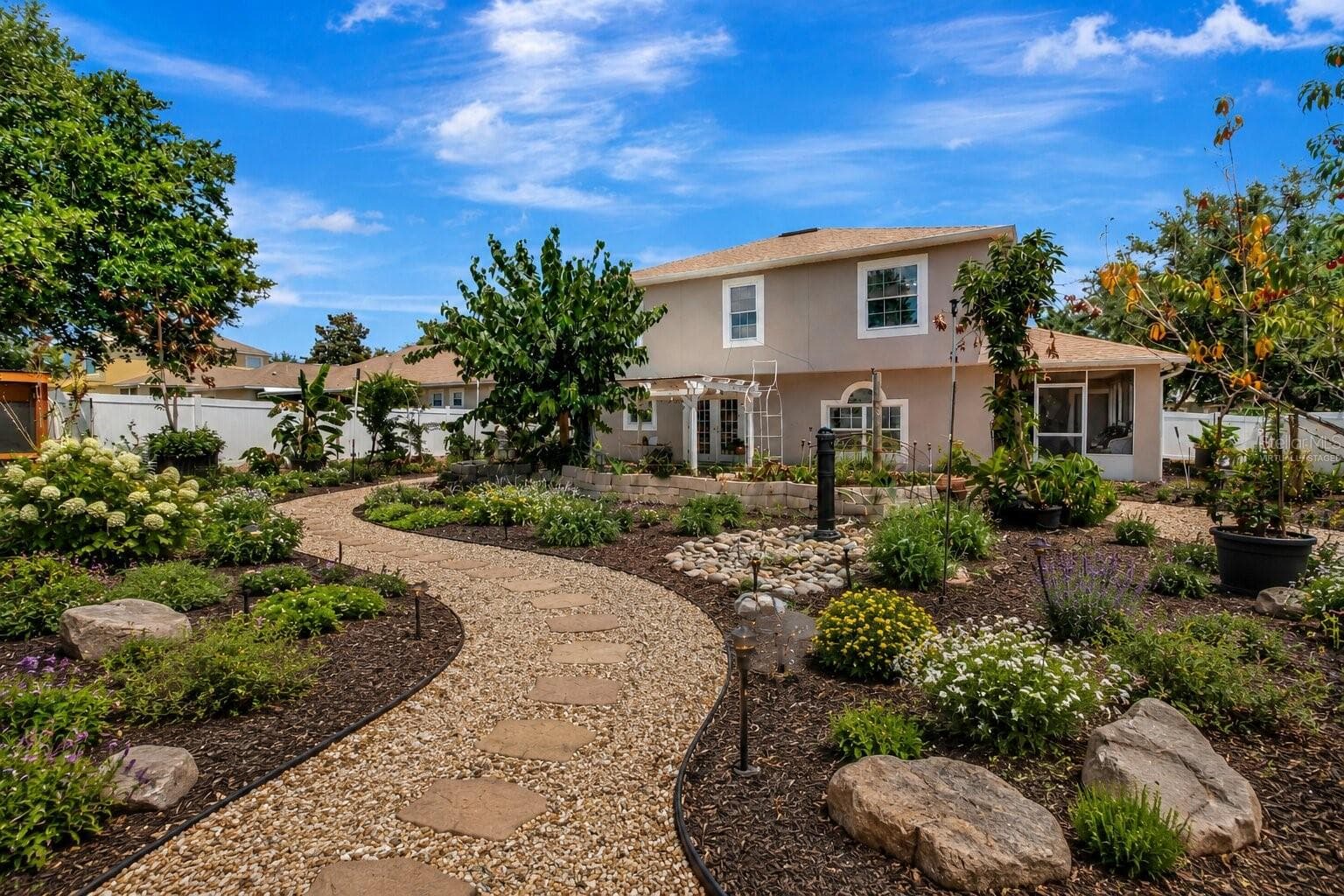 Virtually Staged Backyard - 7642 PARK HILL AVE, LEESBURG