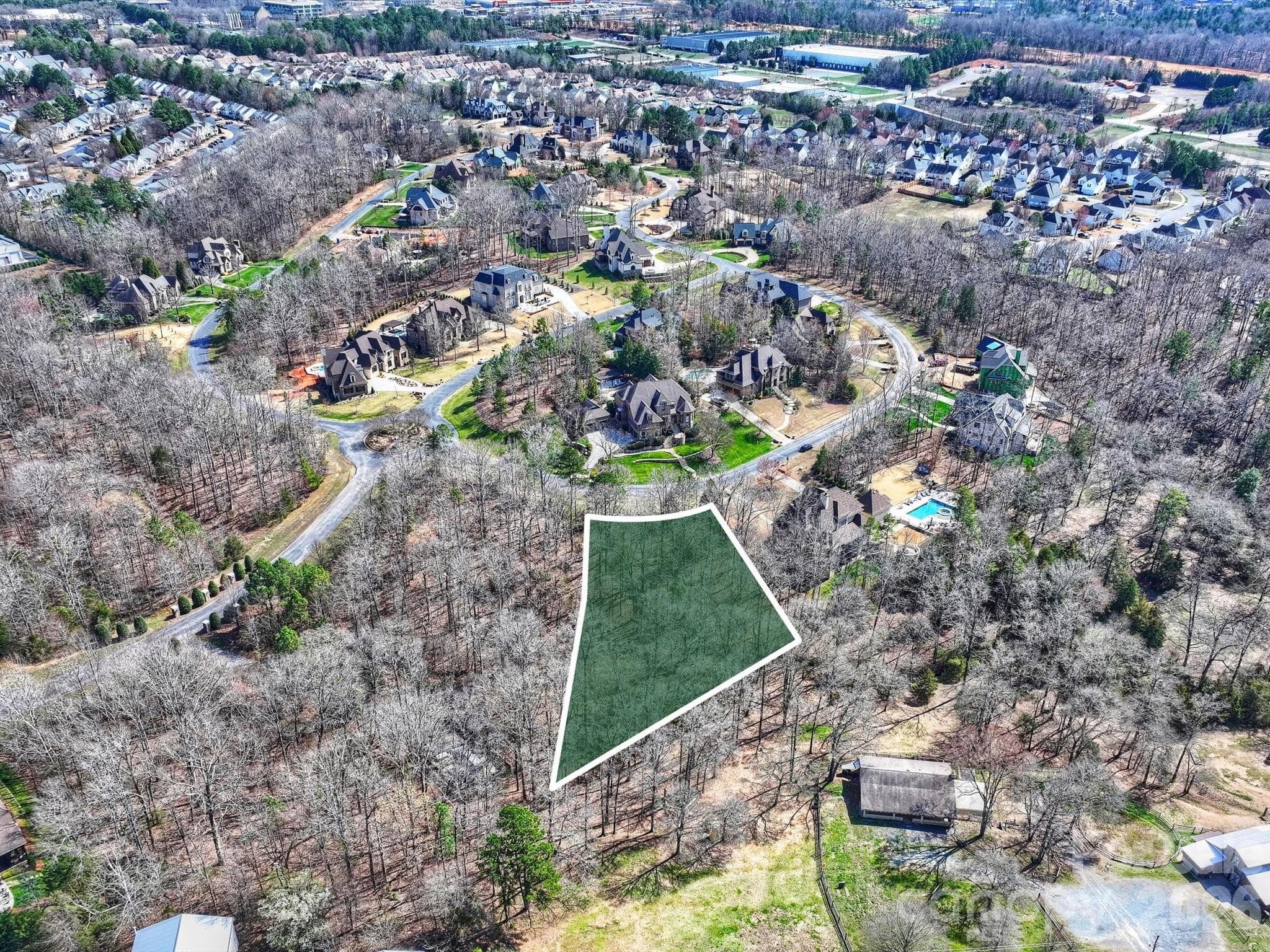 Homesite #14 - .82 acre wooded, private basement lot - Fort Mill