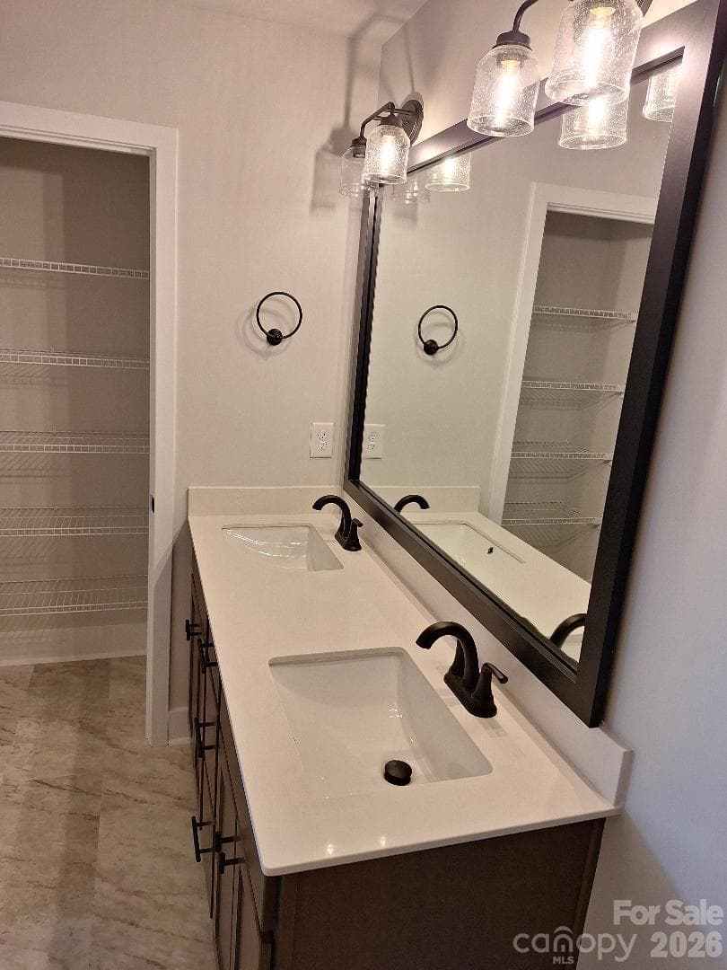 Hall Bathroom Vanity - 152 Kerr Walk Drive, Statesville