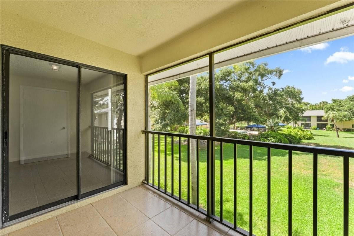 View from screened balcony porch - 3001 58TH AVE S #1106, ST PETERSBURG