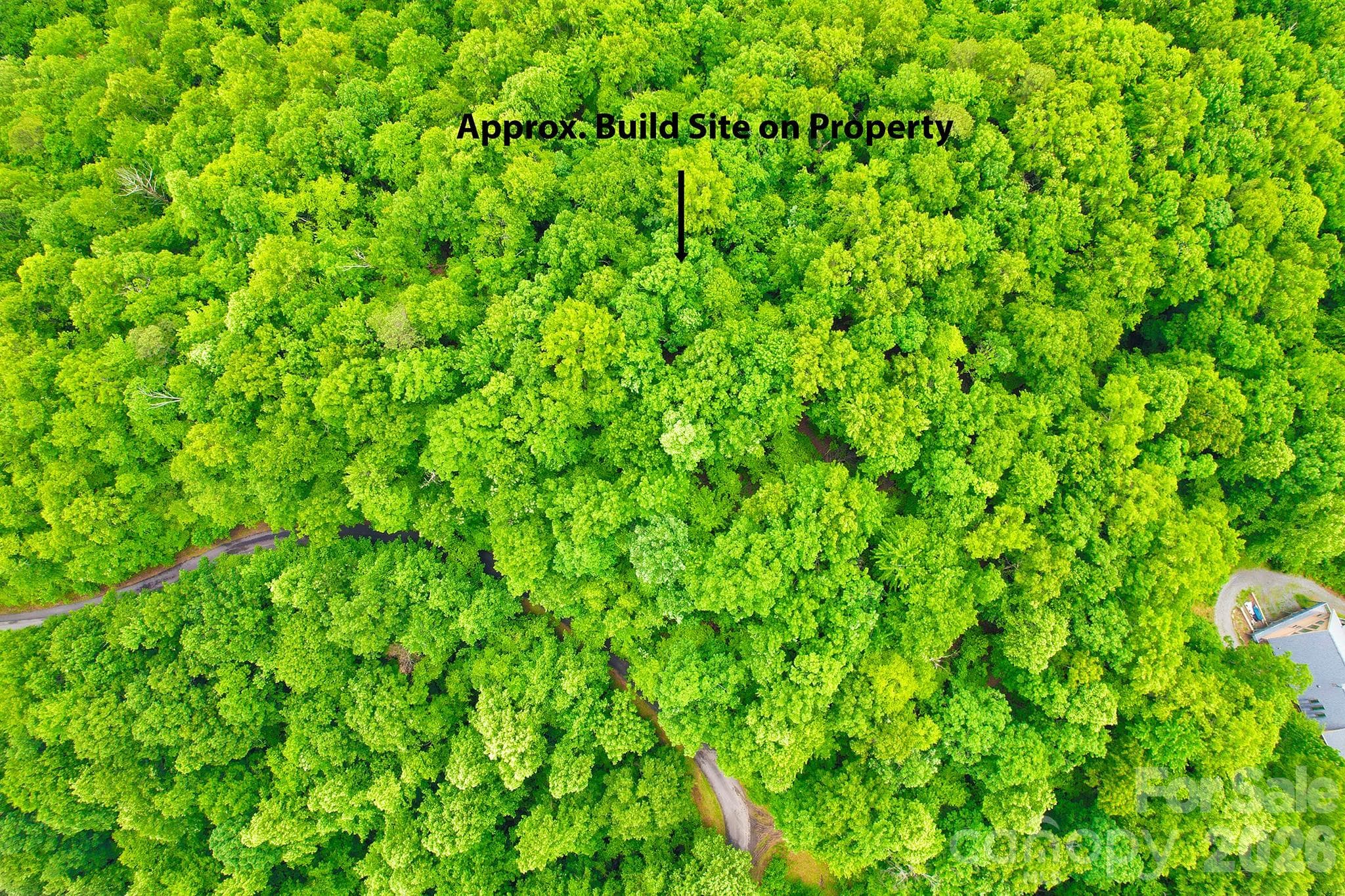 Aerial shot of build site - Black Mountain