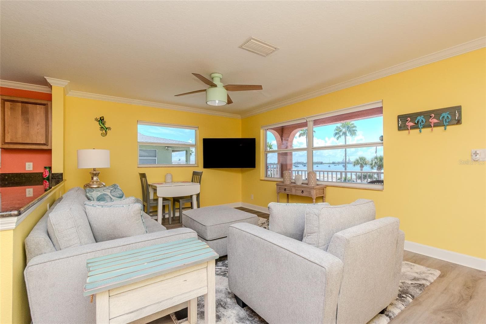 LOOK AT THAT VIEW FROM YOUR LIVING ROOM. - 5605 SHORE BLVD S #1B, GULFPORT