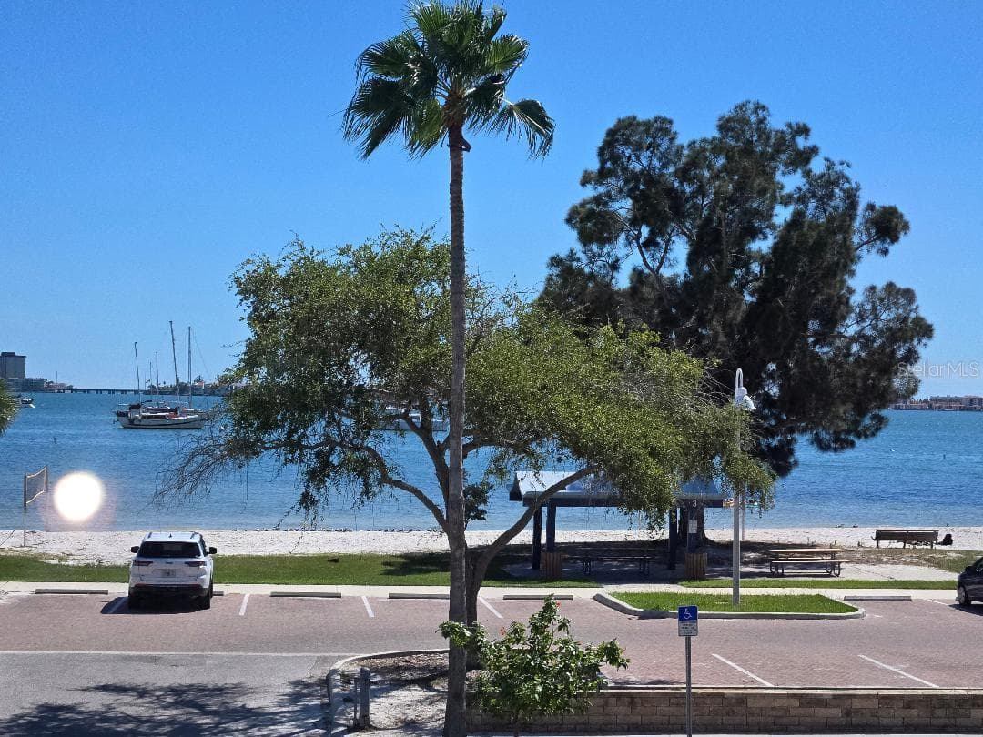 BEACH/PARK DIRECTLY ACROSS THE STREET - View from 2nd Floor Balcony. - 5605 SHORE BLVD S #1B, GULFPORT