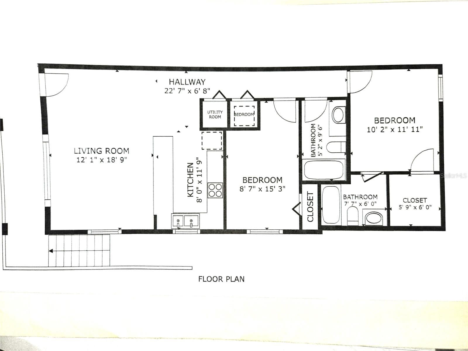 FLOOR PLAN - 5605 SHORE BLVD S #1B, GULFPORT