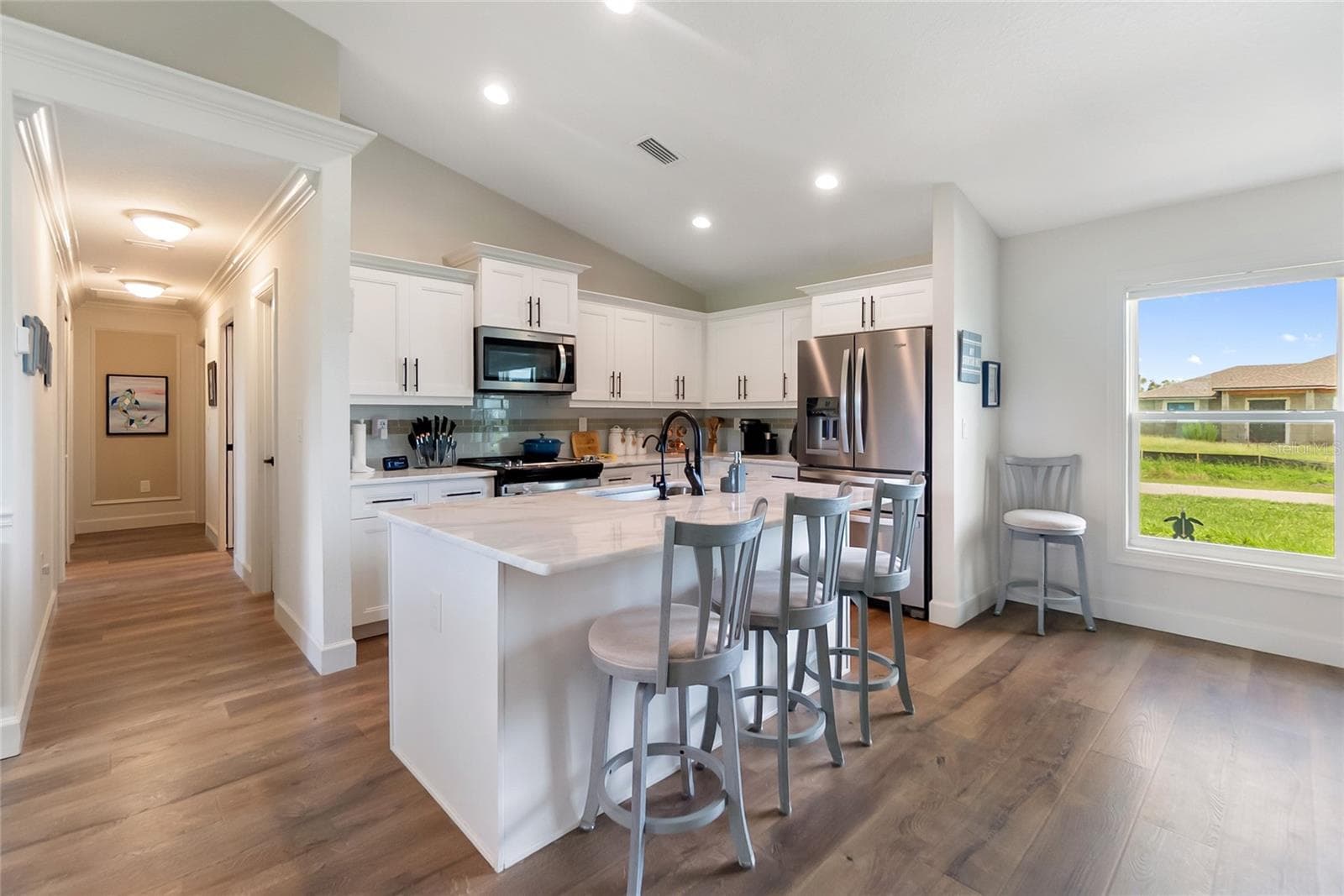 Kitchen with Island - 3397 ZORATOA AVE, NORTH PORT