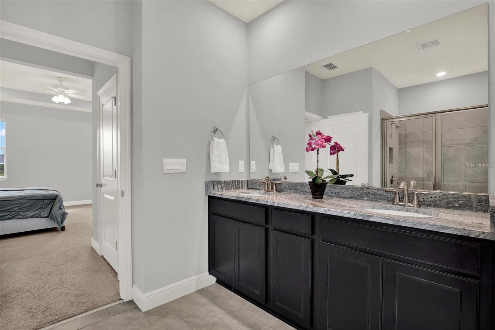 Primary bathroom - dual sinks and granite counter - 32332 ROSEPINE BLVD, WESLEY CHAPEL