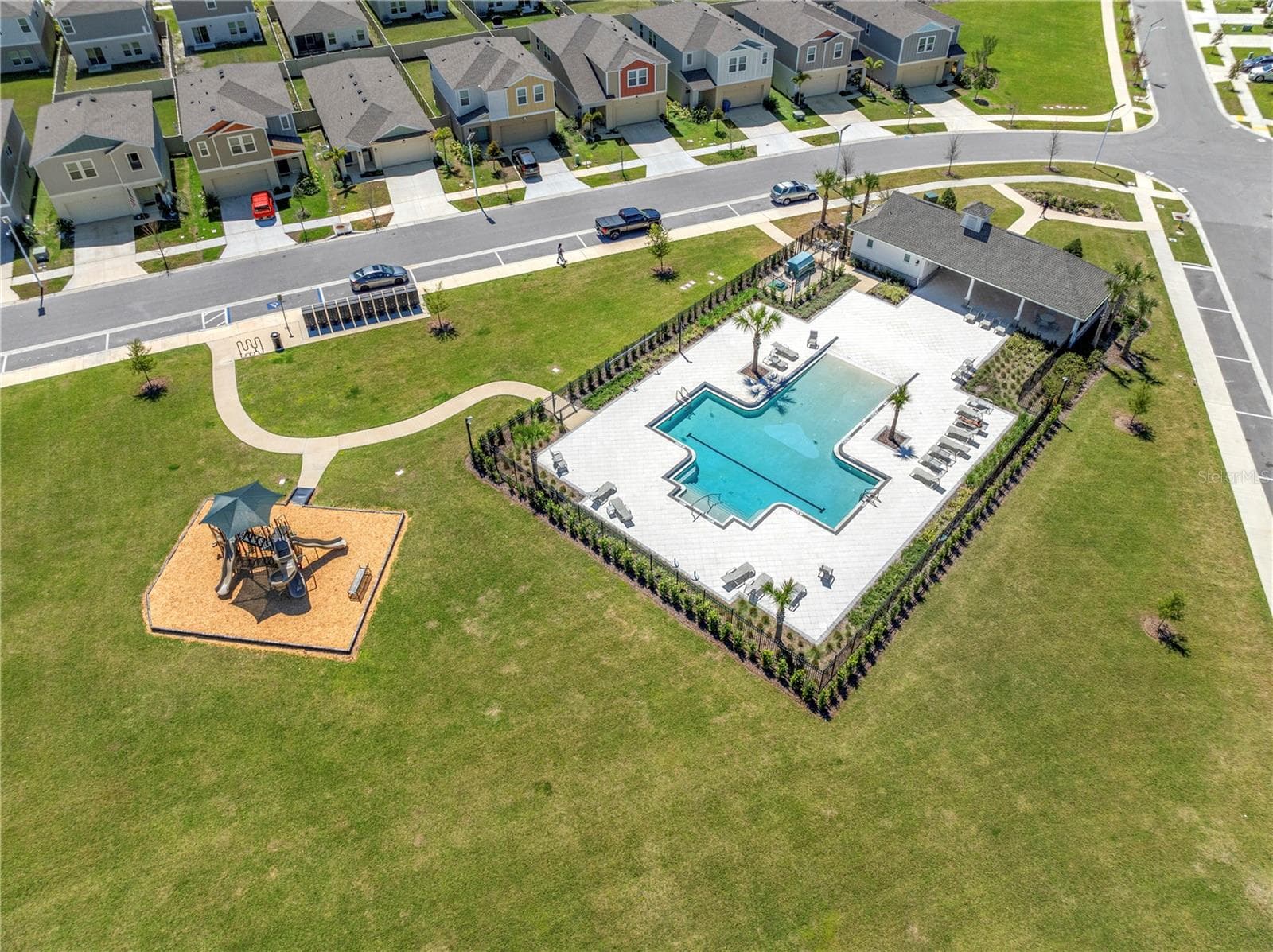 Community pool and park - 7580 FREESIA TRCE, WESLEY CHAPEL