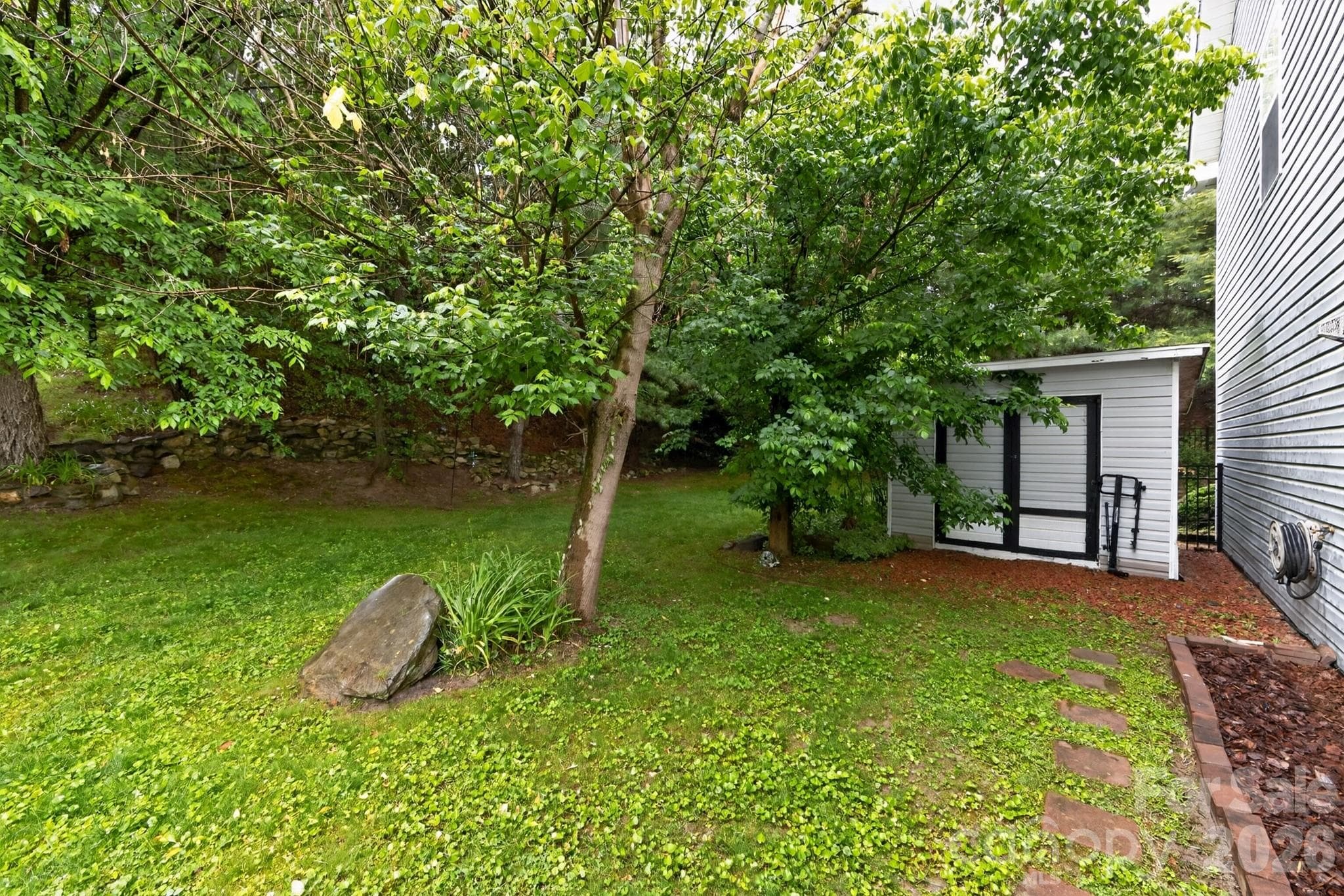 Shaded Side Yard - 11 Peppermill Drive, Asheville